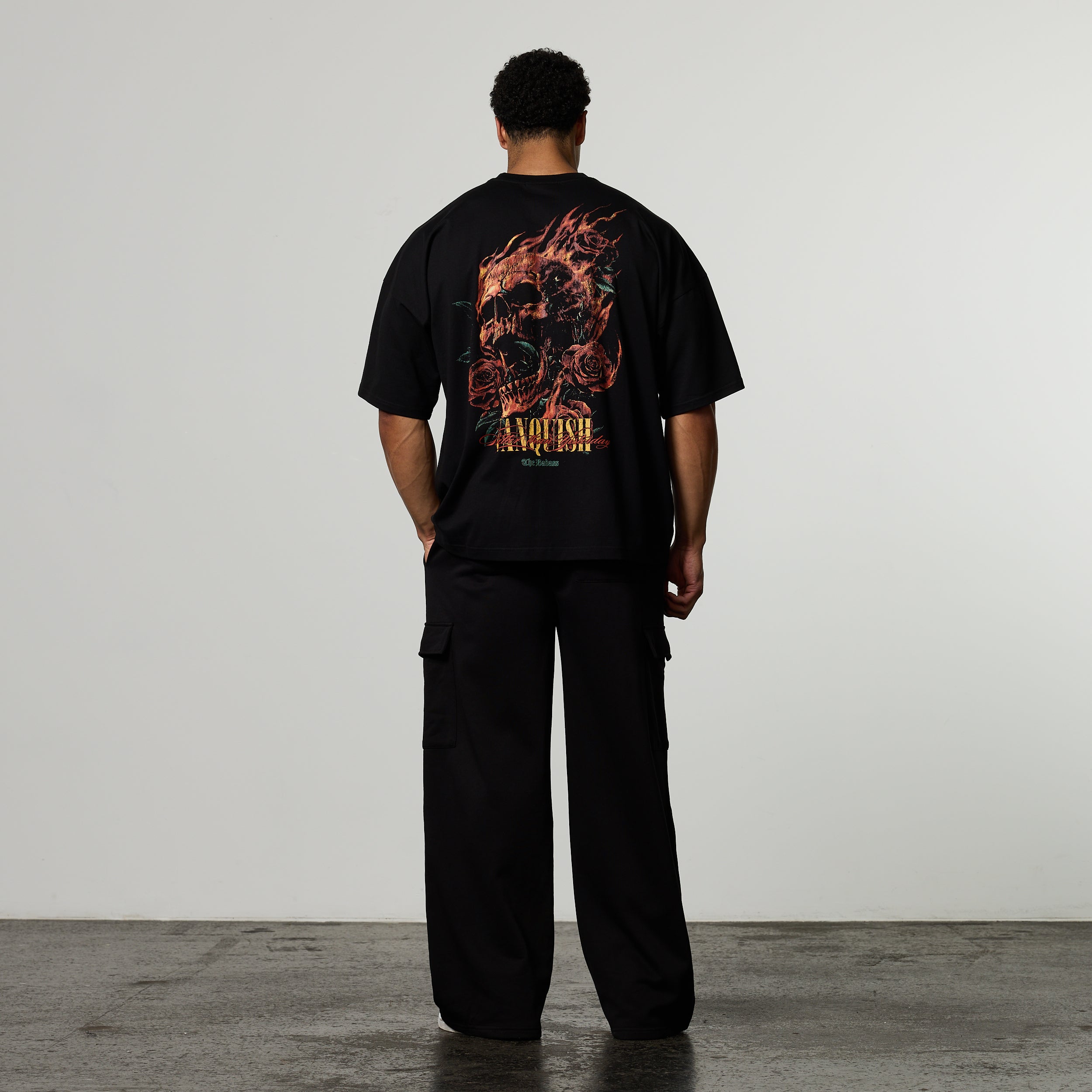 VQ X BADASS BLACK OVERSIZED T Shirt