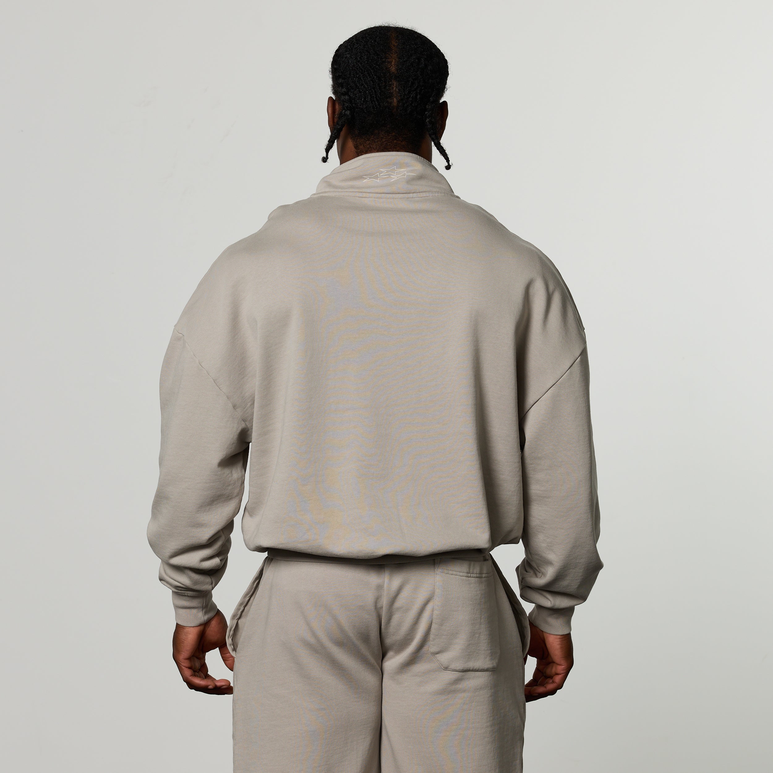 QUICKSTRIKE STONE OVERSIZED 1/4 ZIP SWEATER