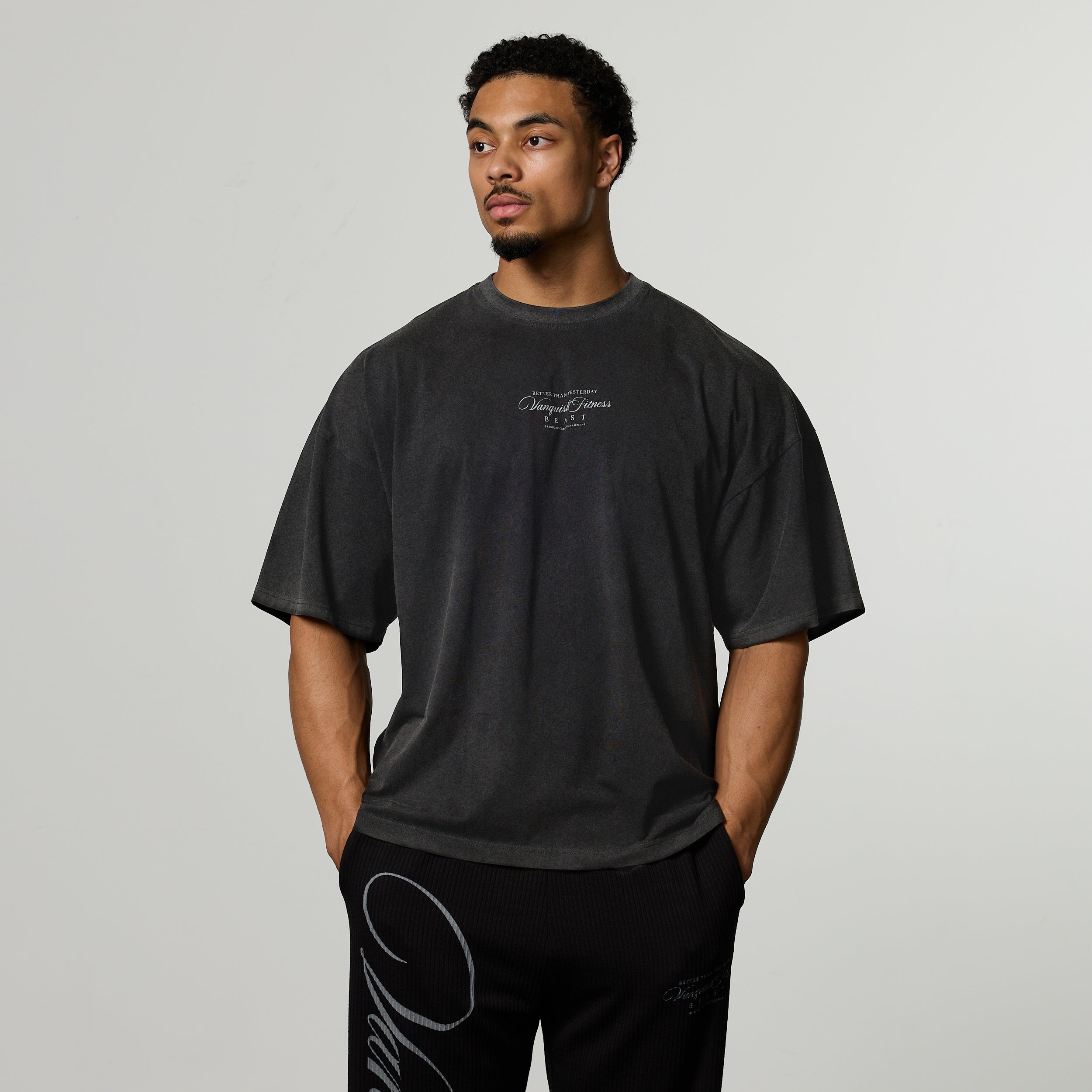 VQ X Jbeast V2 Washed Black T Shirt
