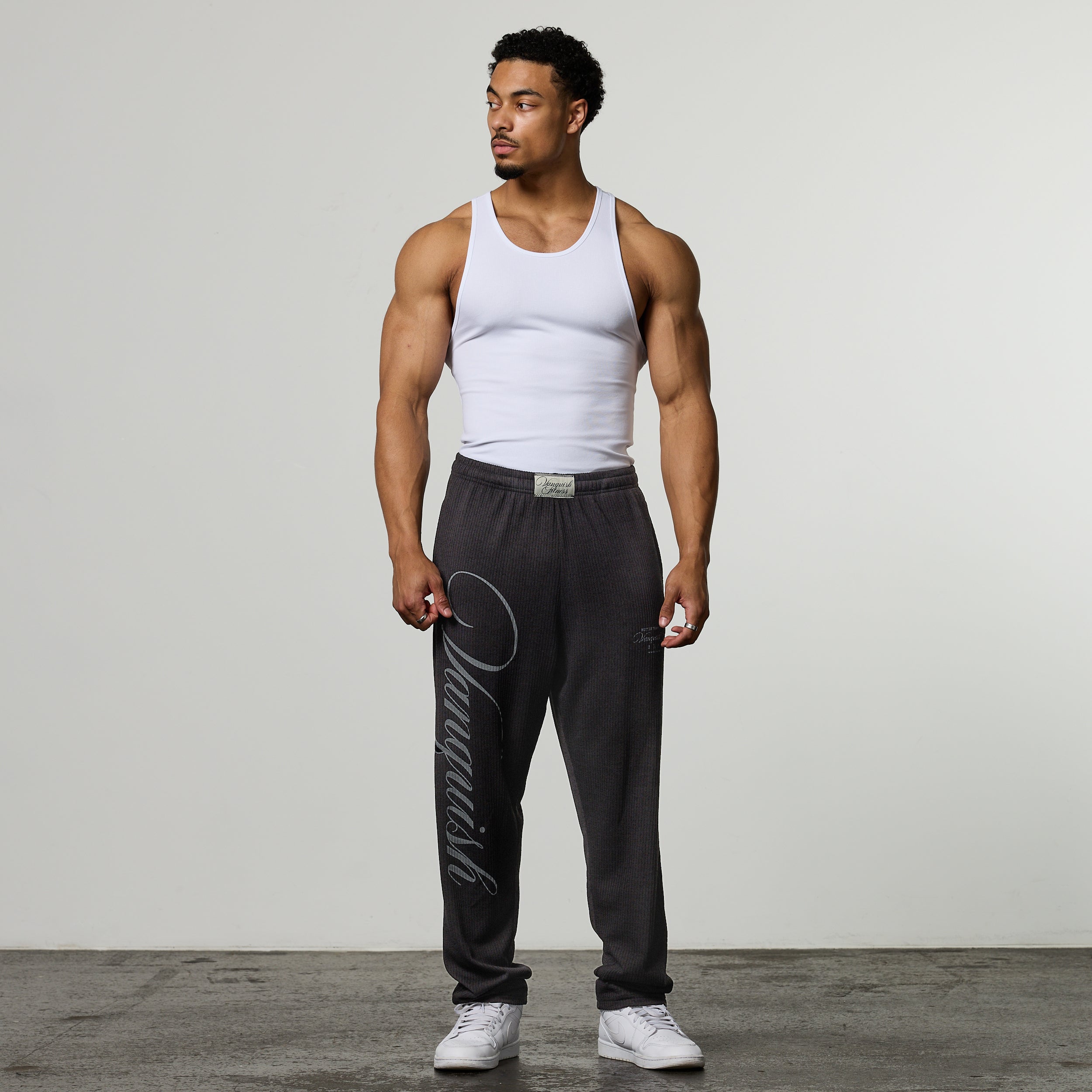 VQ X Jbeast V2 Washed Grey Bodybuilding Pants