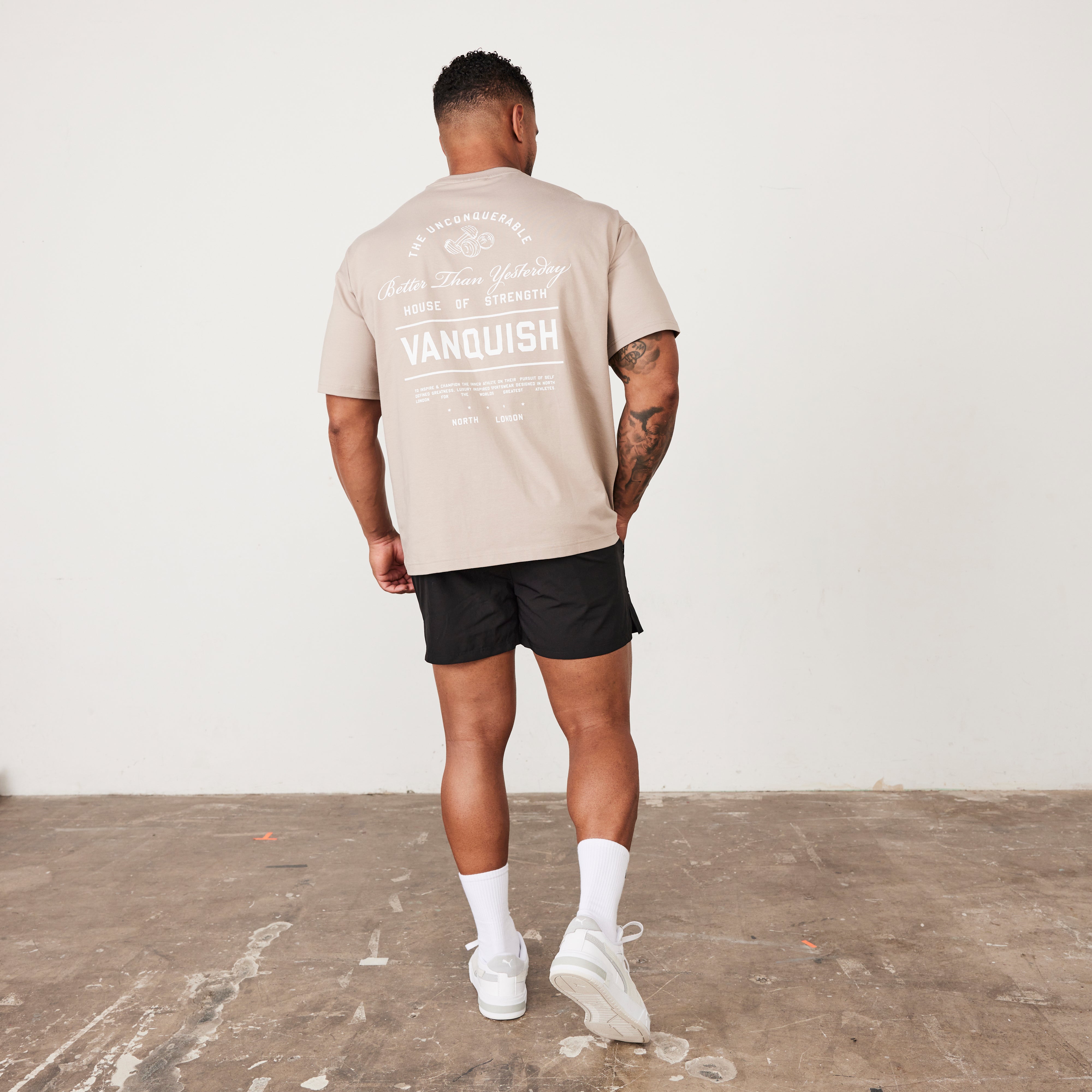 Vanquish TSP Taupe Luxury Sportswear Oversized T Shirt
