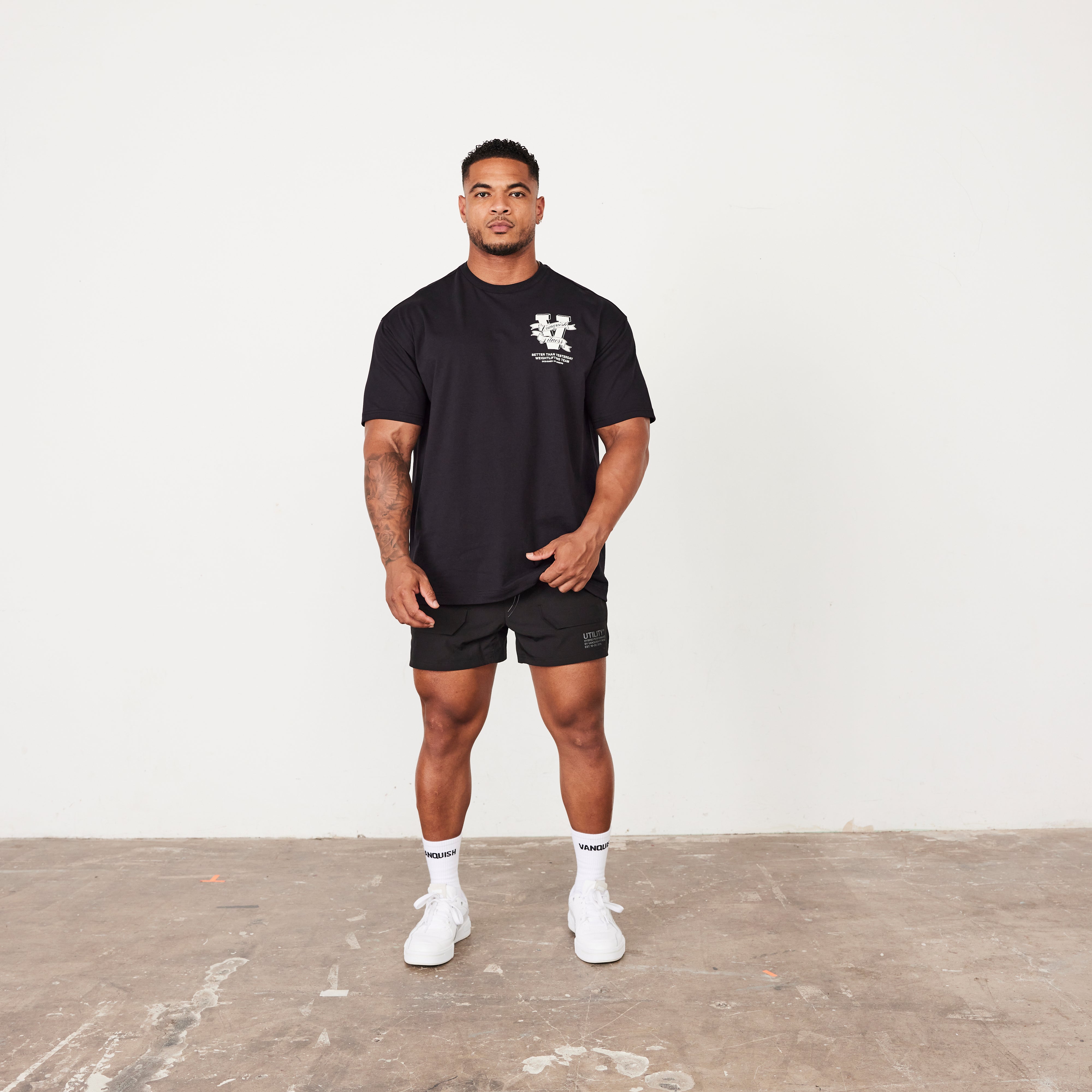 Vanquish TSP Black Weightlifting Team Oversized T Shirt