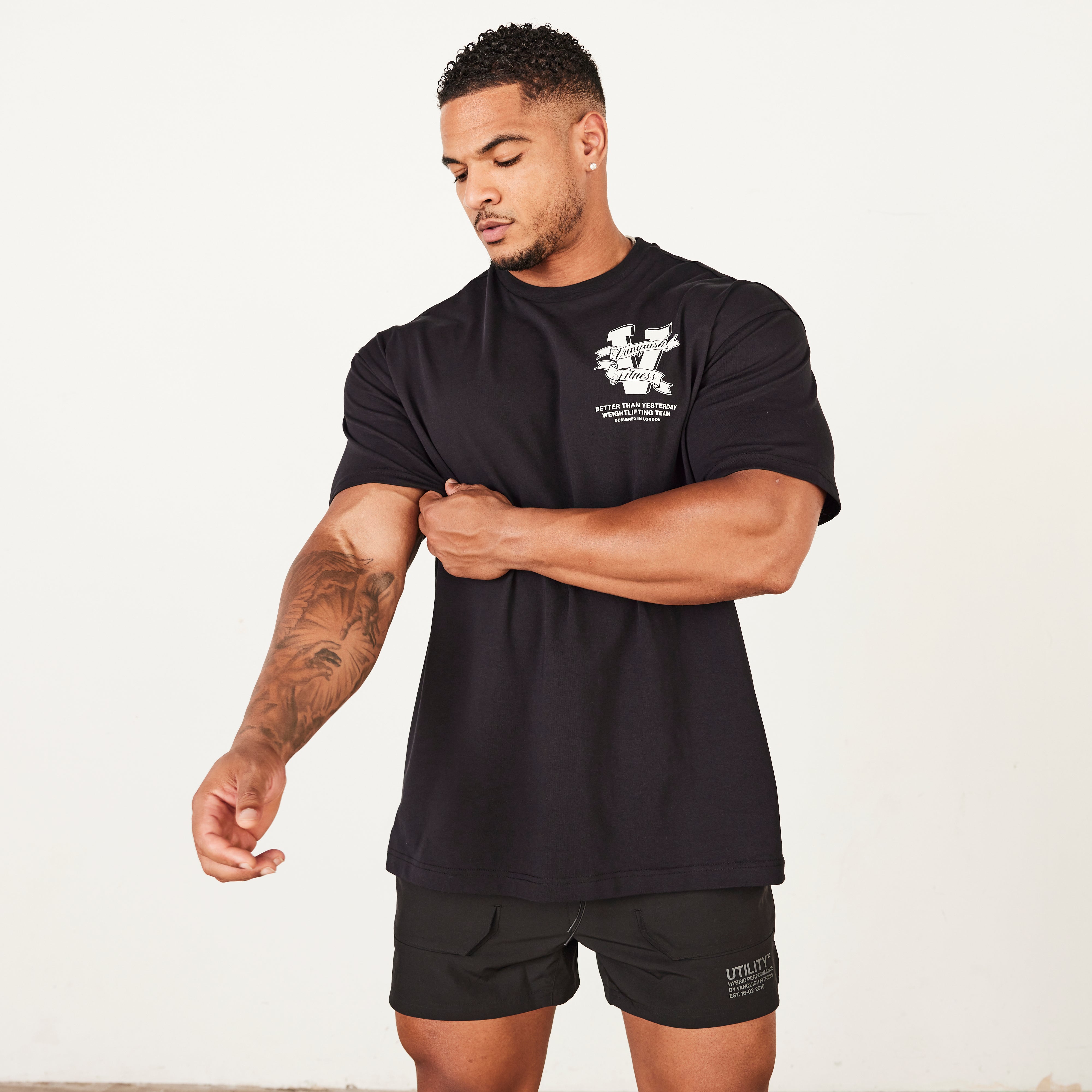 Vanquish TSP Black Weightlifting Team Oversized T Shirt