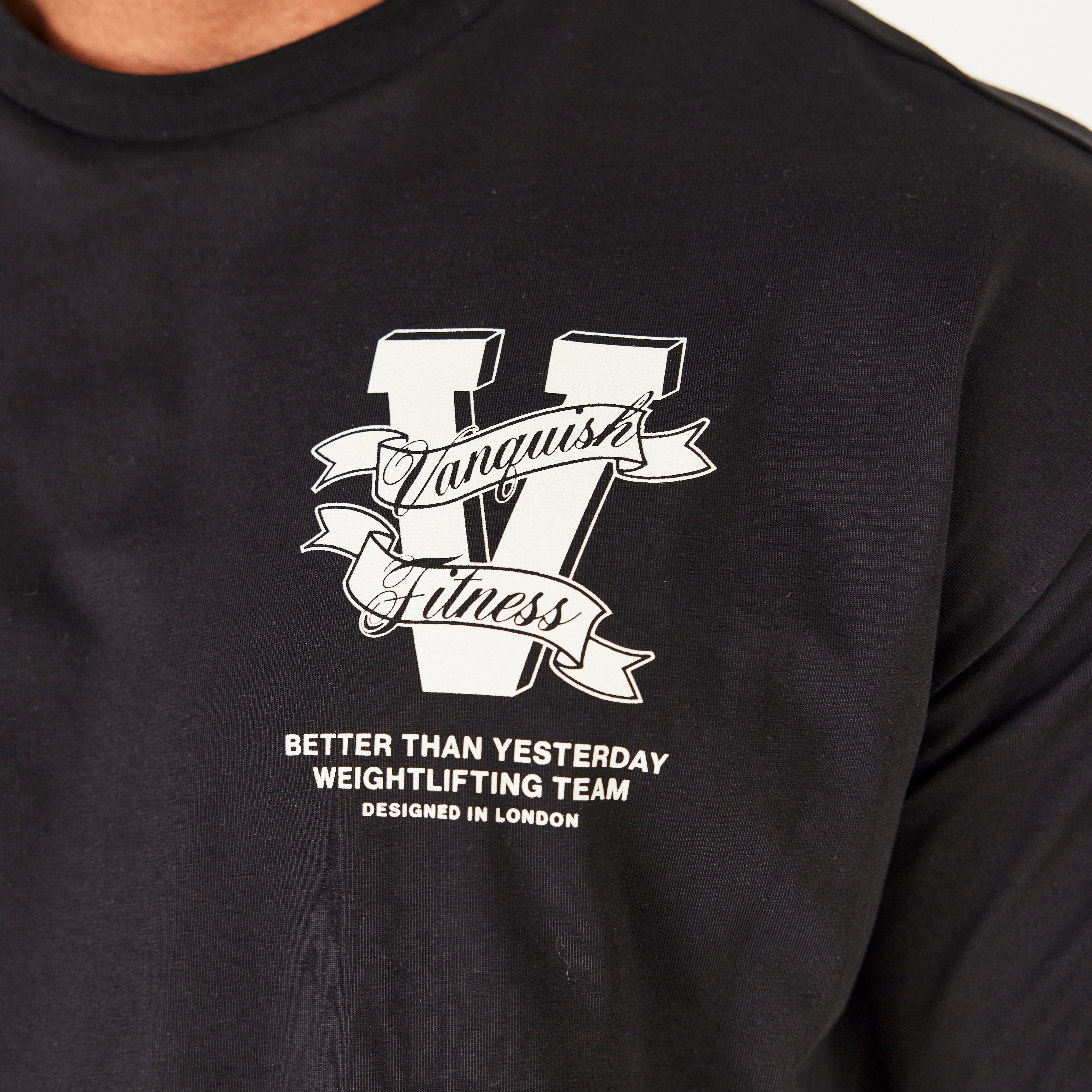 Vanquish TSP Black Weightlifting Team Oversized T Shirt