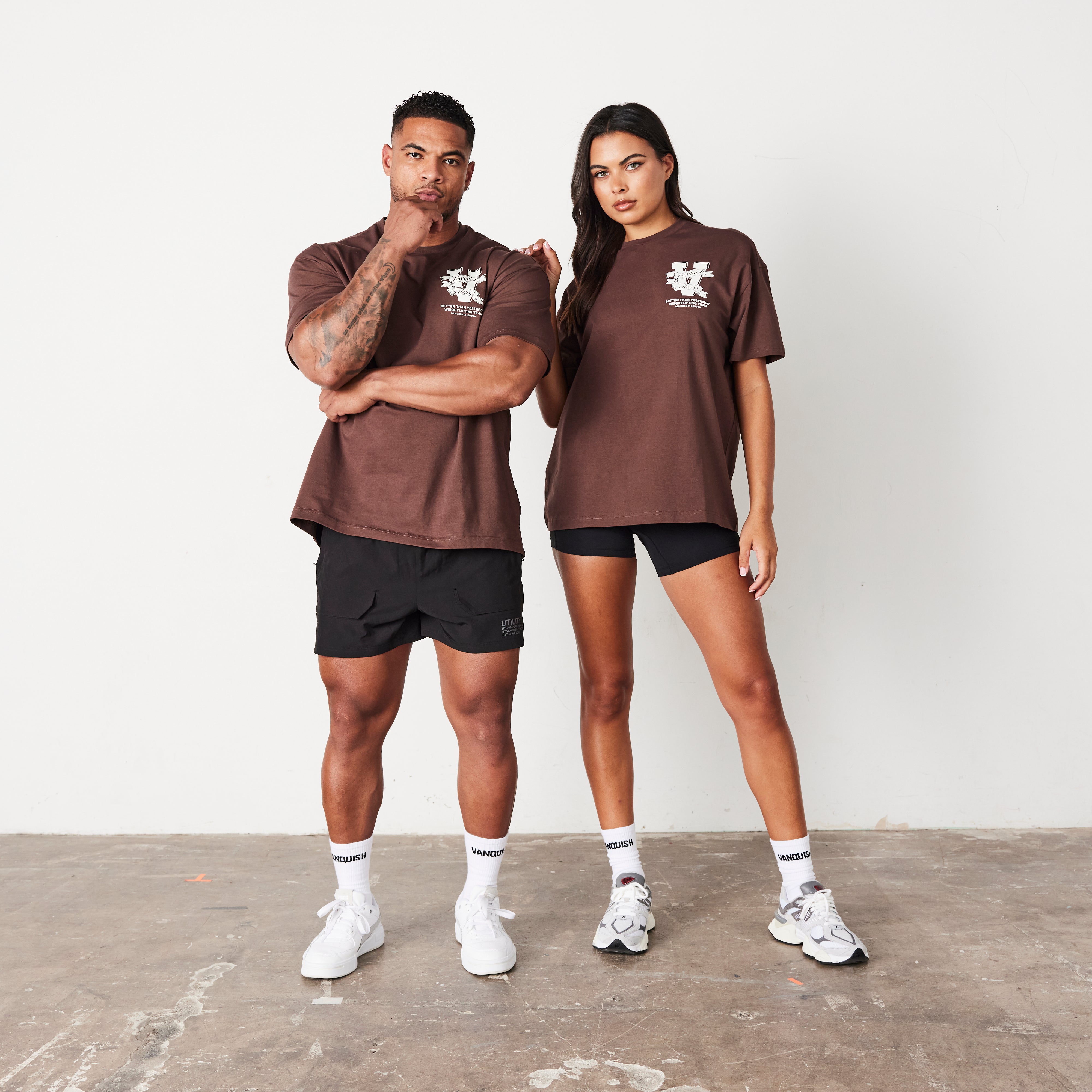 Vanquish TSP Coffee Brown Weightlifting Team Oversized T Shirt