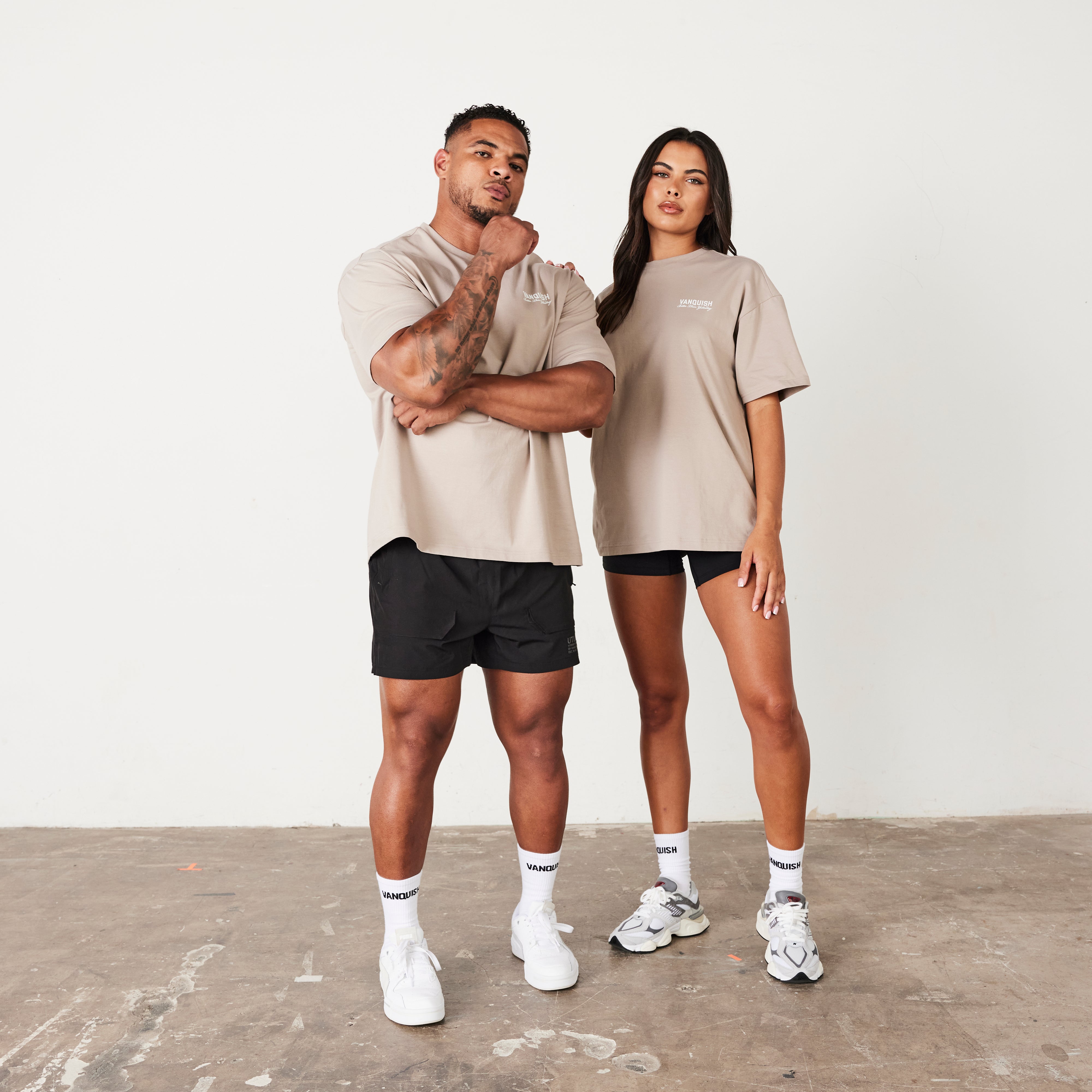 Vanquish TSP Taupe Luxury Sportswear Oversized T Shirt