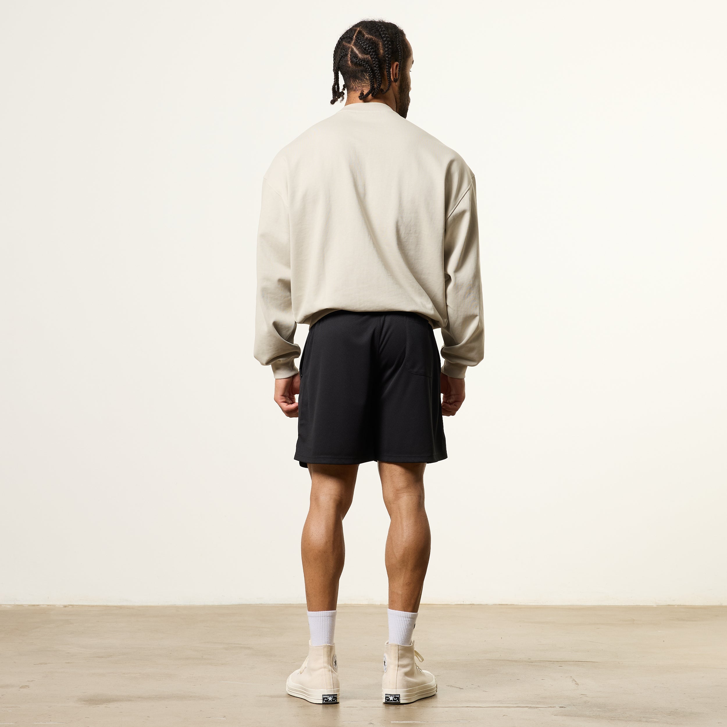 Vanquish Essential V2 Stone Oversized Boxy Sweatshirt