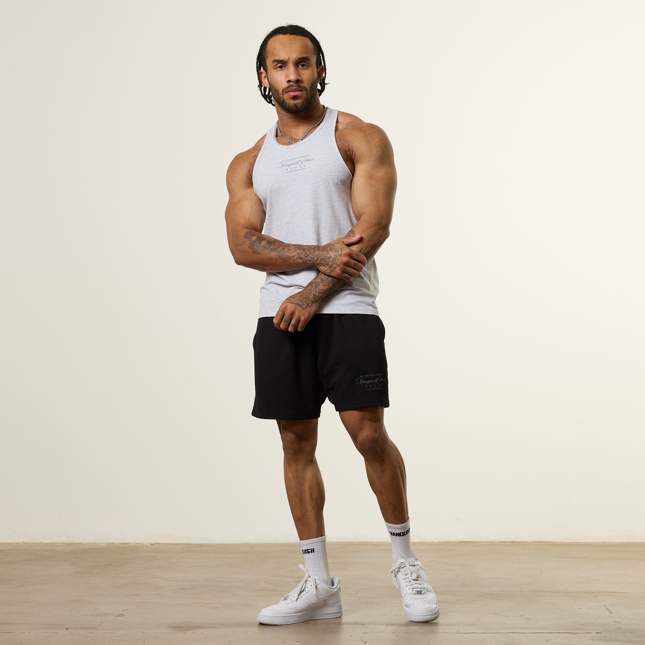 Vanquish x JBeast Grey Tank Top