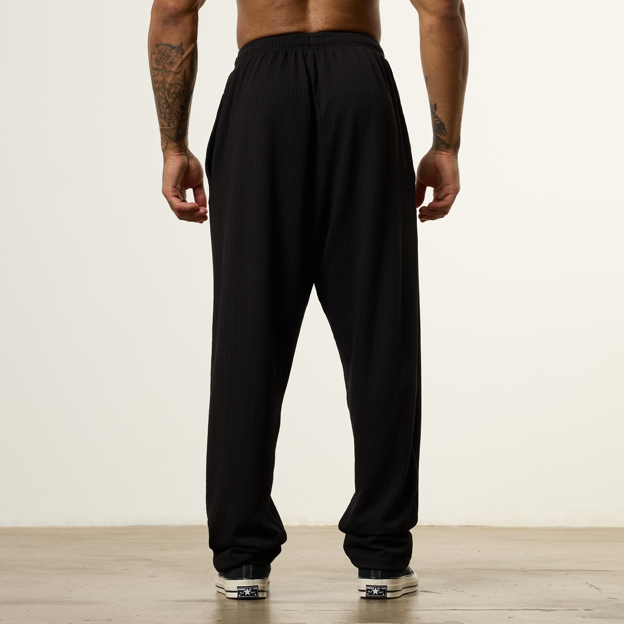 Vanquish x JBeast Black Bodybuilding Baggy Pants