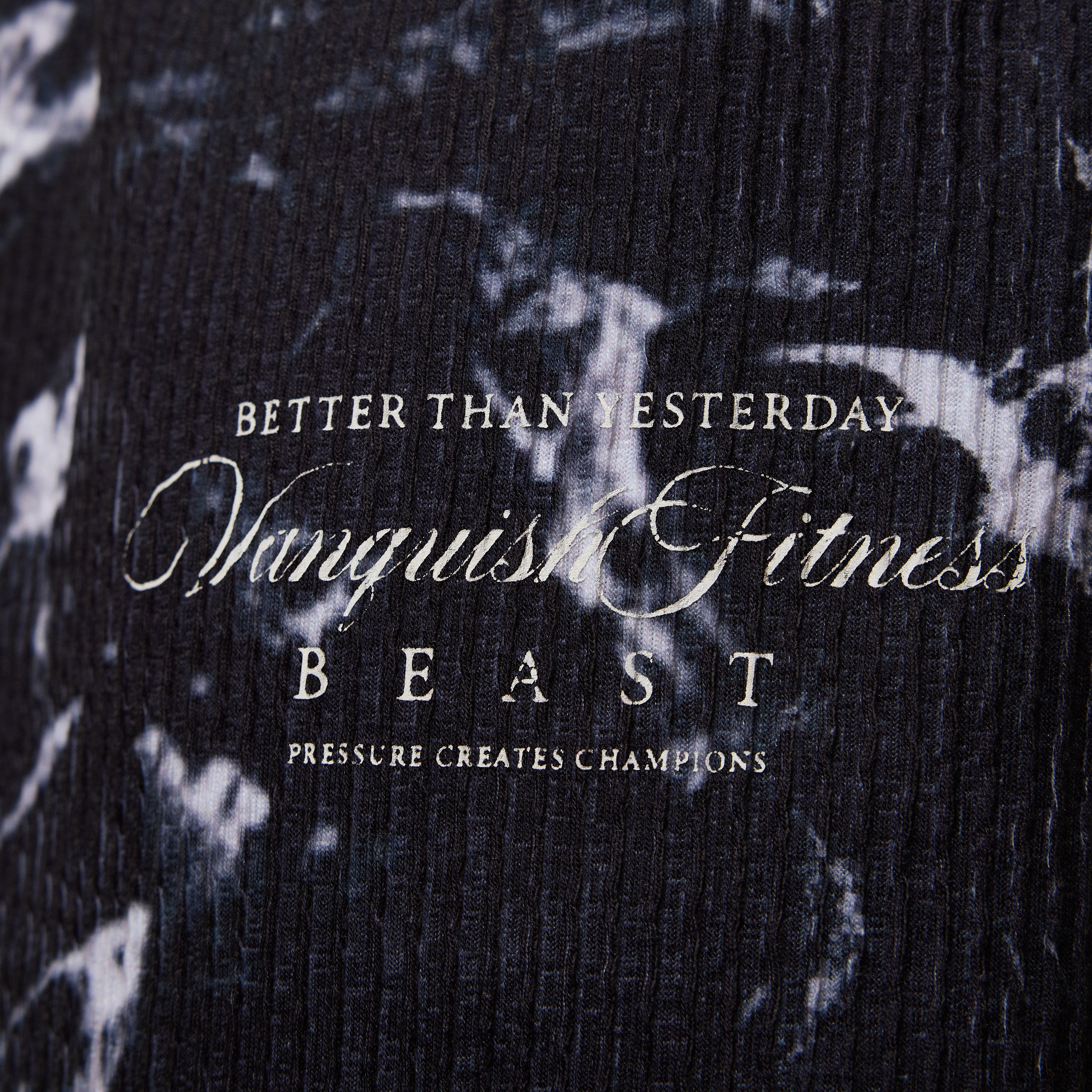 Vanquish x JBeast Black Marble Bodybuilding Baggy Pants