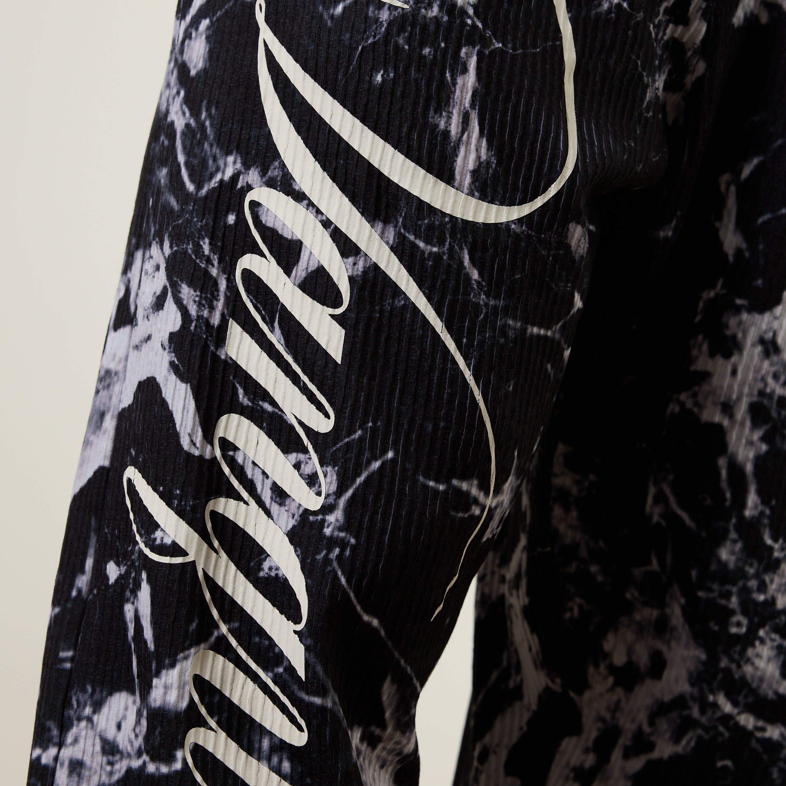 Vanquish x JBeast Black Marble Bodybuilding Baggy Pants
