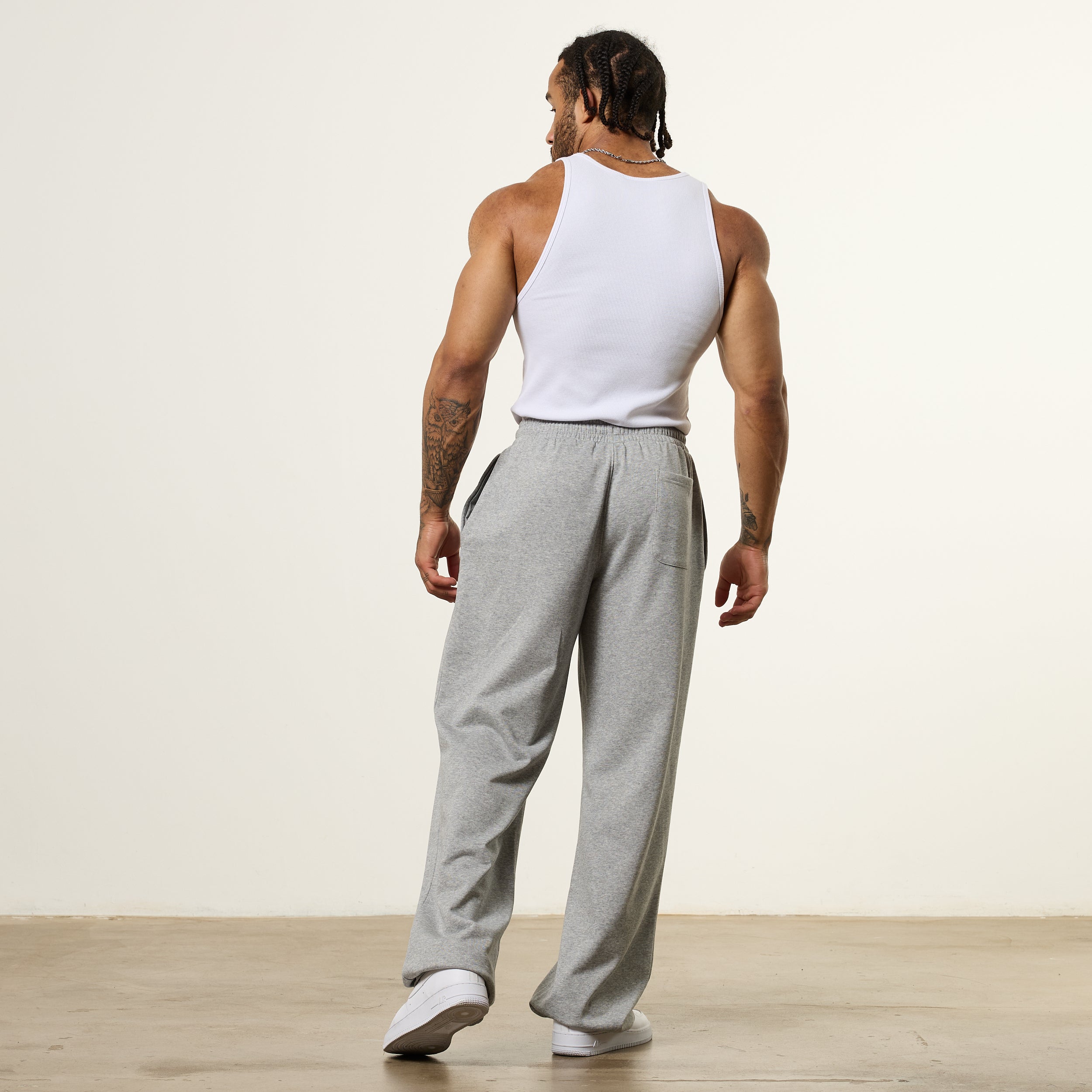 Vanquish Essential V2 Grey Melange Straight Leg Sweatpants