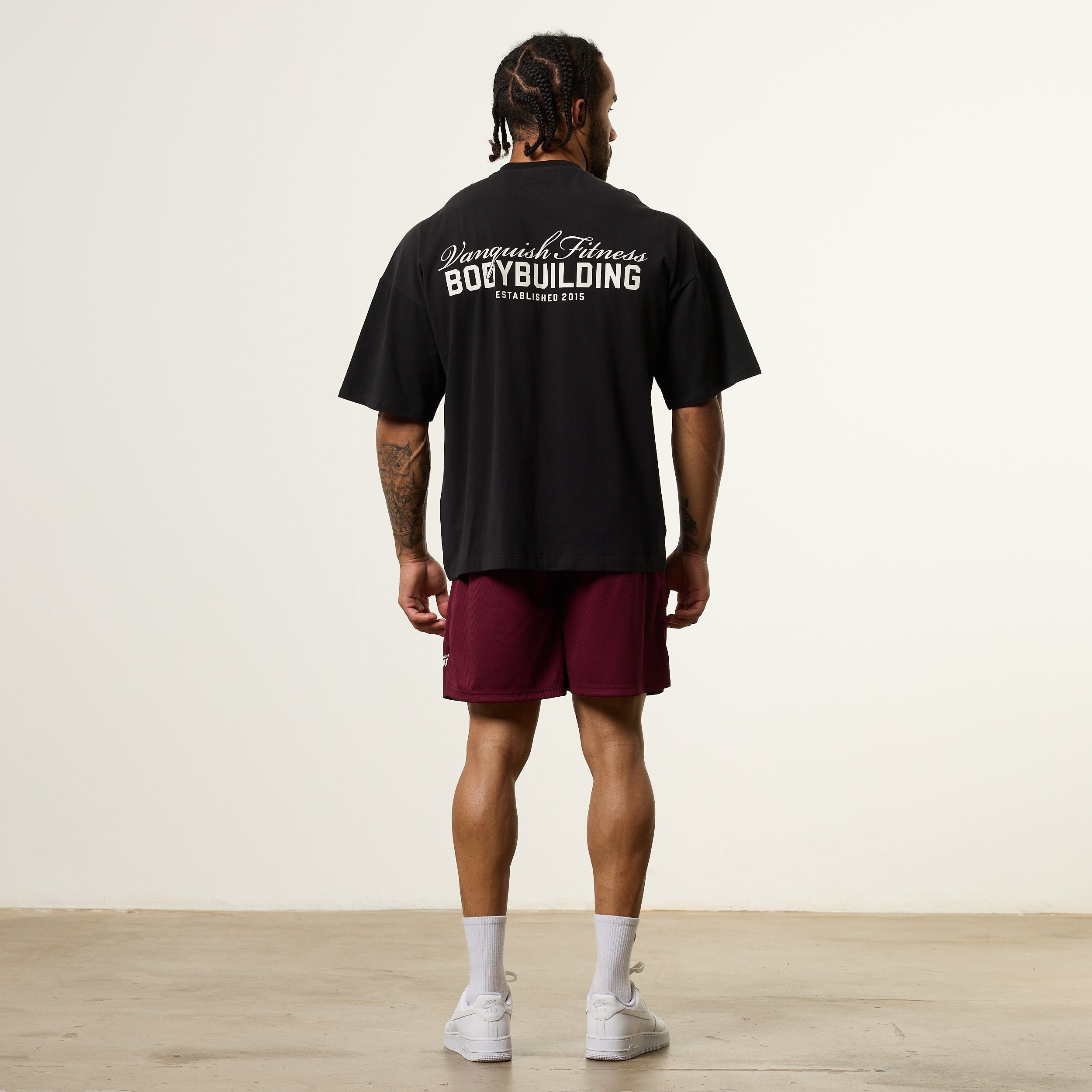 Vanquish Bodybuilding Black Oversized Boxy T Shirt