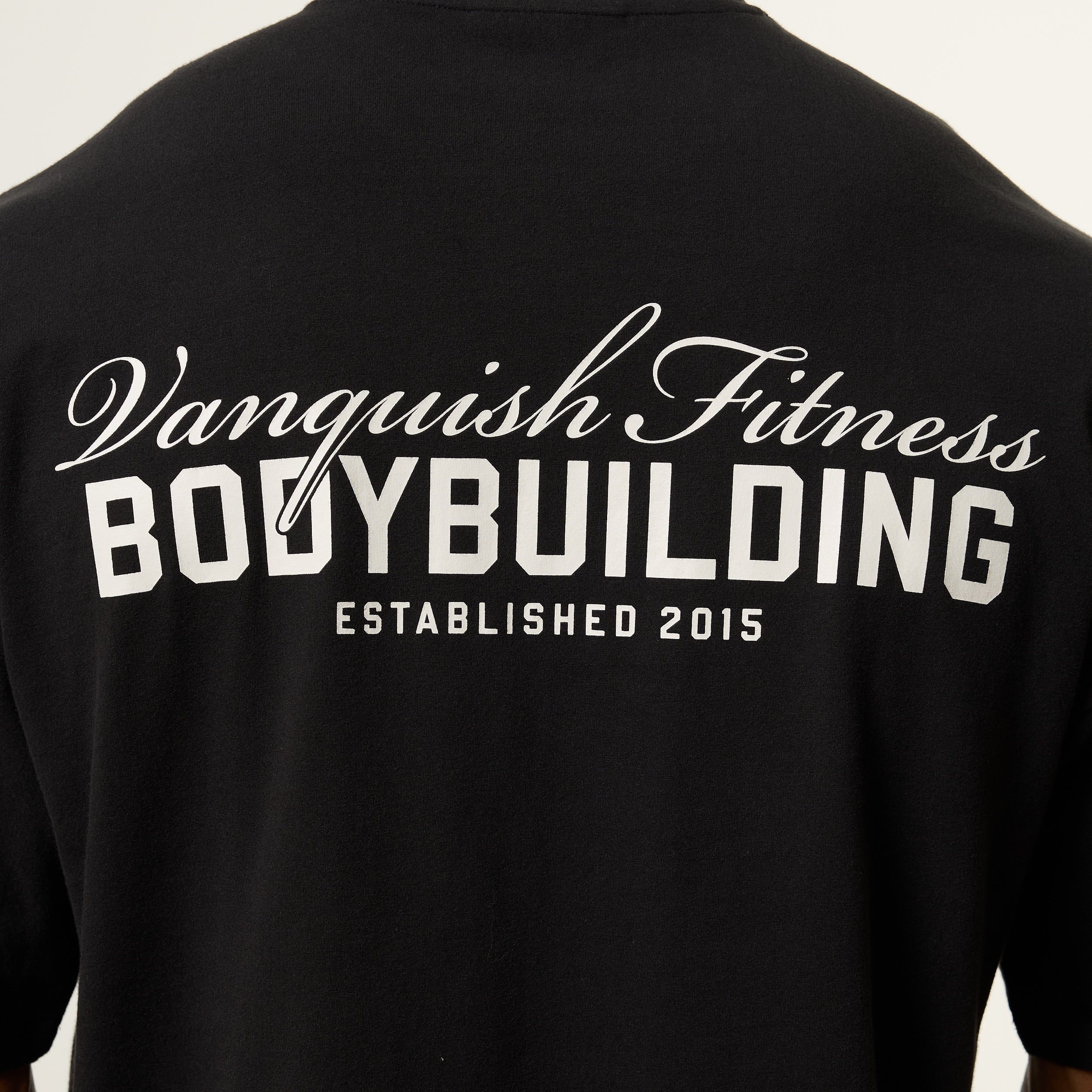 Vanquish Bodybuilding Black Oversized Boxy T Shirt