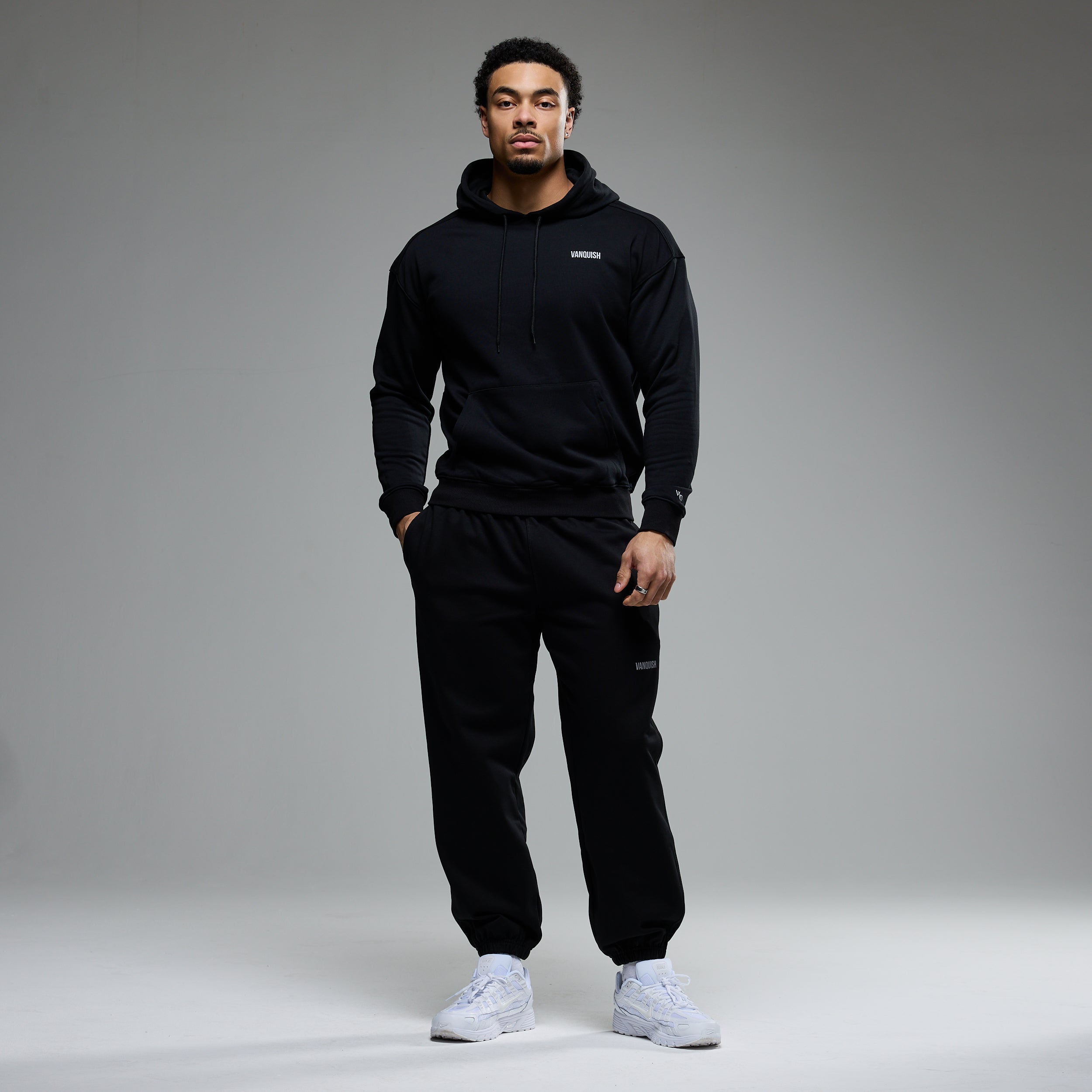 Vanquish Essential Black Oversized Sweatpants