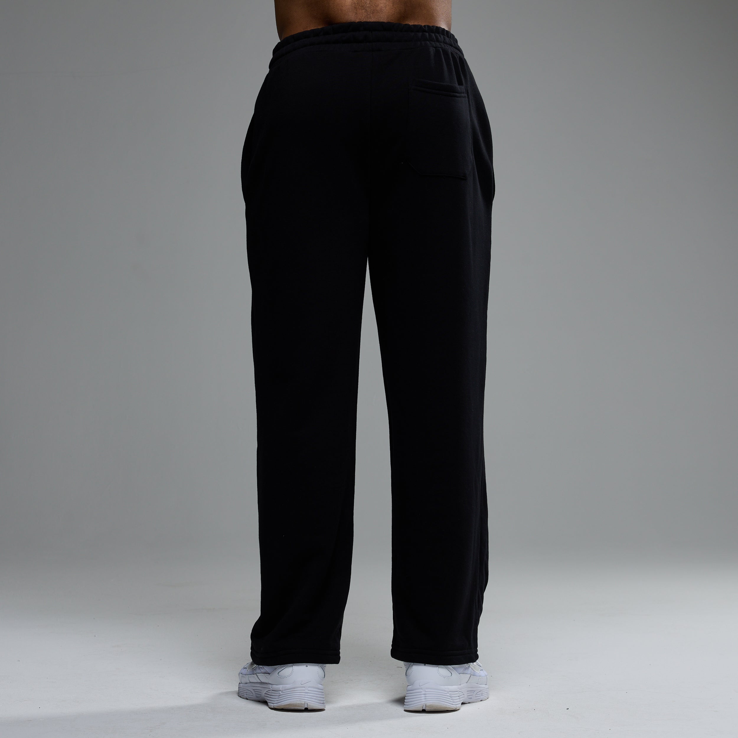 MONOGRAM BLACK STRAIGHT LEG SWEATPANTS