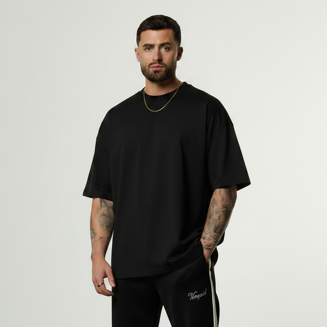 BLANK BLACK ULTRA OVERSIZED TEE