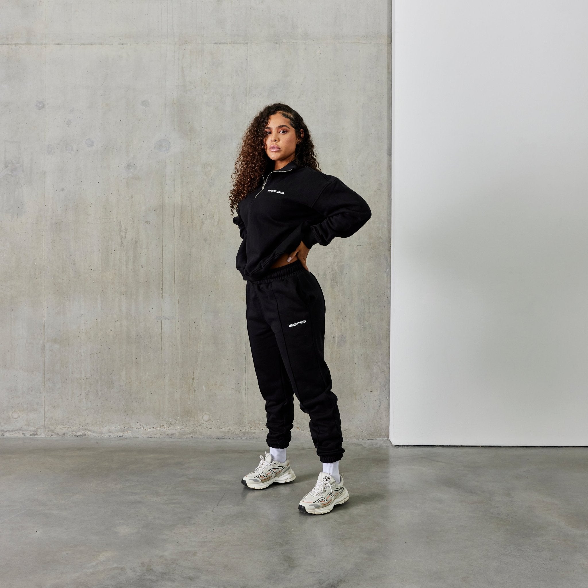 Vanquish Balance Black Pintuck Sweatpants - Vanquish Fitness