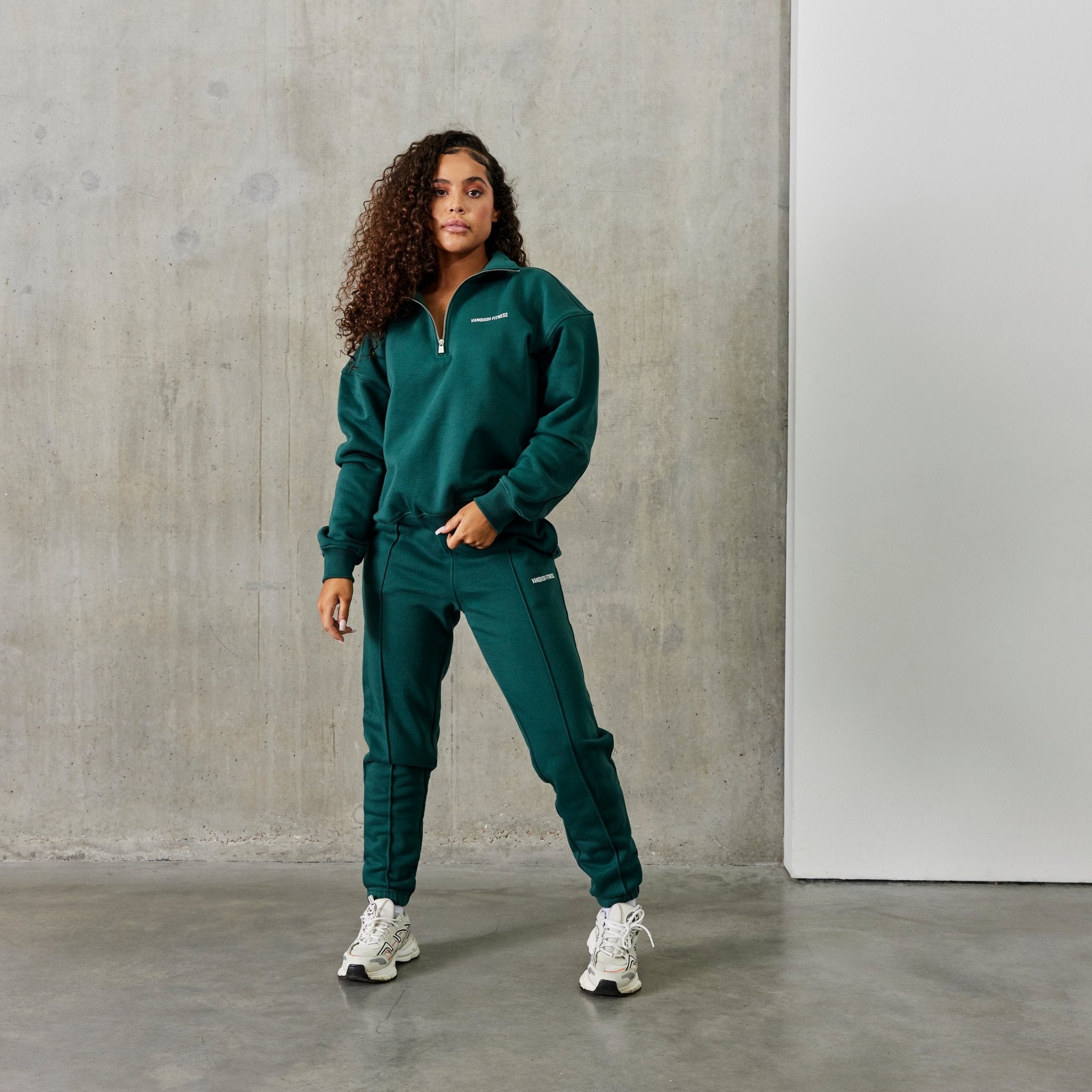 Vanquish Balance Green Quarter Zip Sweater - Vanquish Fitness