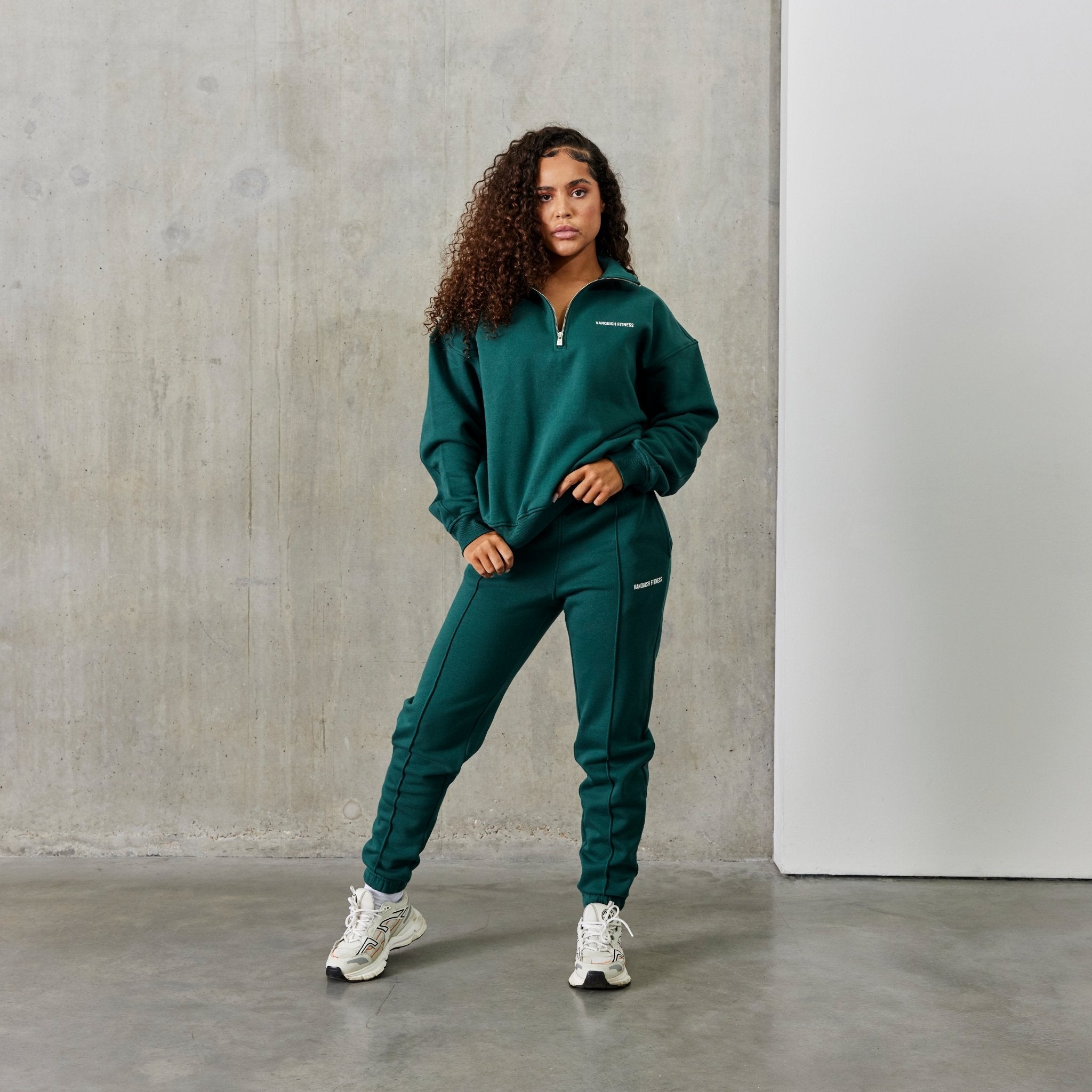 Vanquish Balance Green Quarter Zip Sweater - Vanquish Fitness