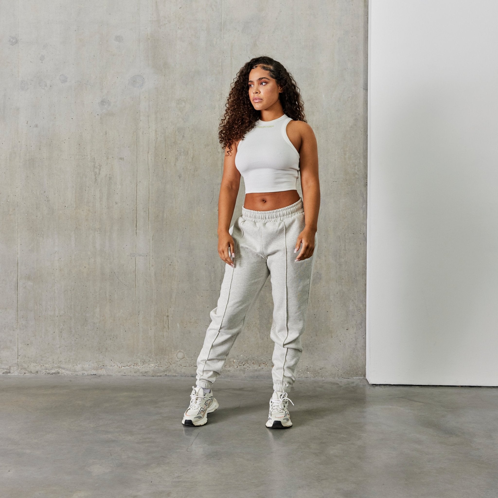 Vanquish Balance Oat Marl Pintuck Sweatpants - Vanquish Fitness