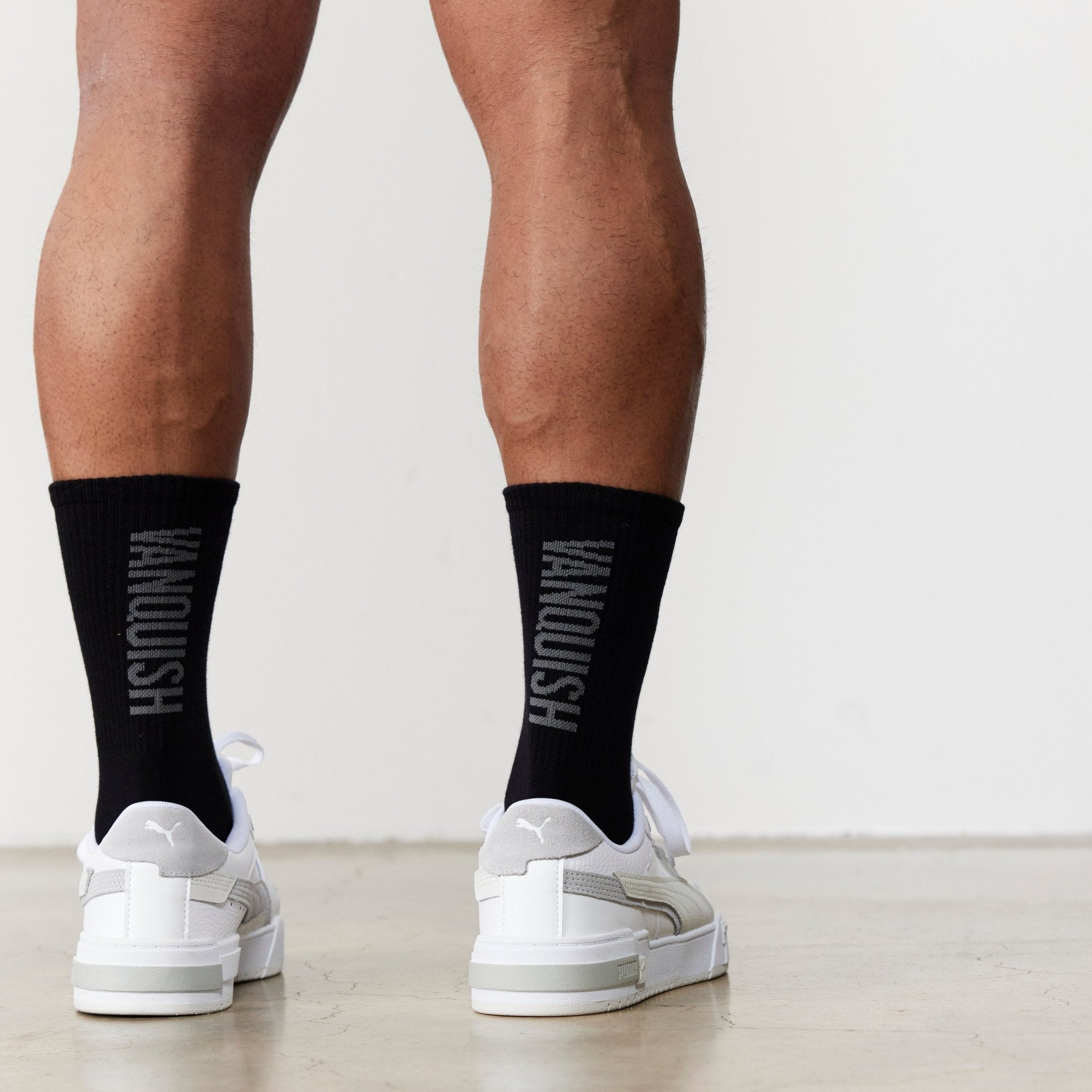 Vanquish Black Back Logo Organic Socks - Vanquish Fitness