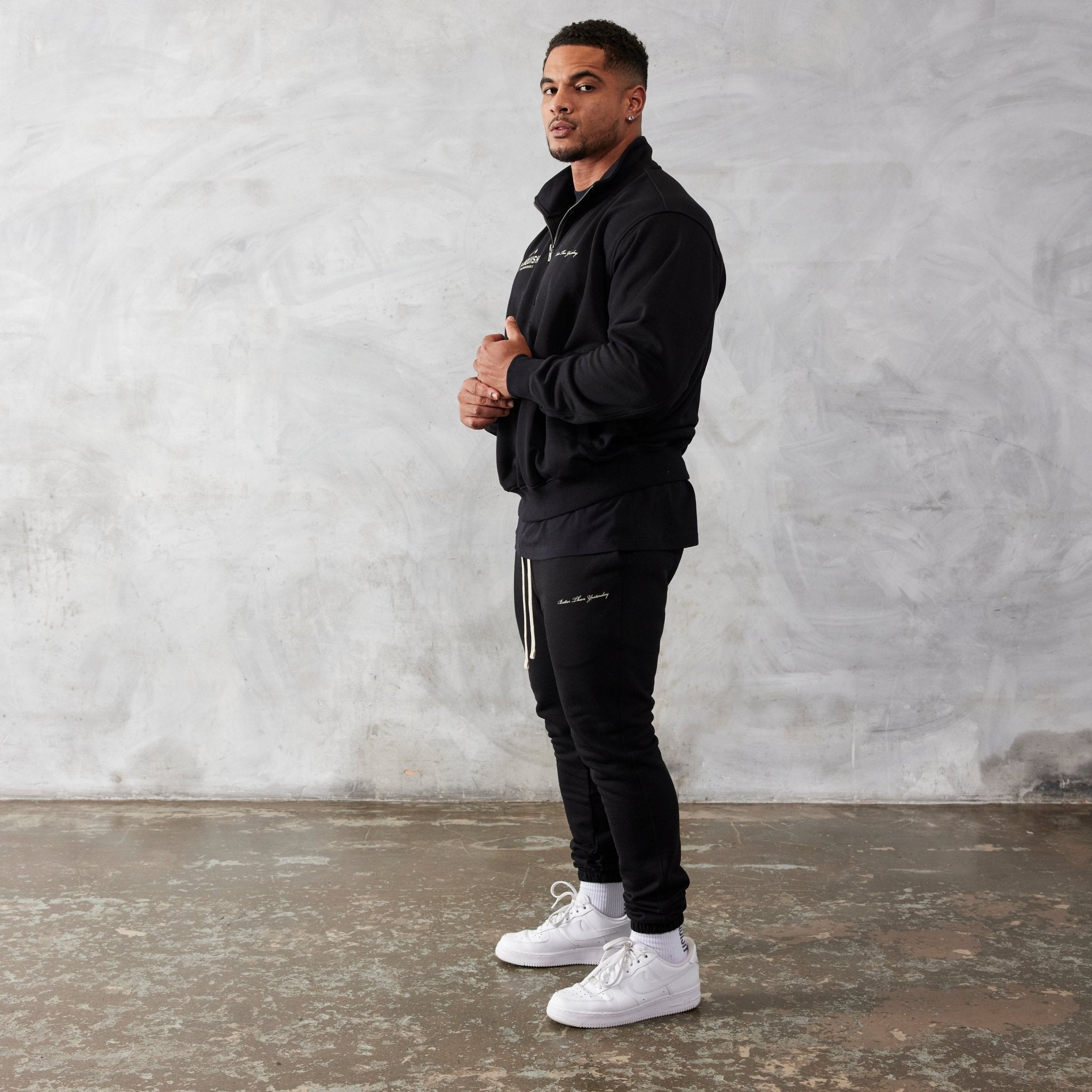 Vanquish Black Unconquerable Quarter Zip Sweater - Vanquish Fitness