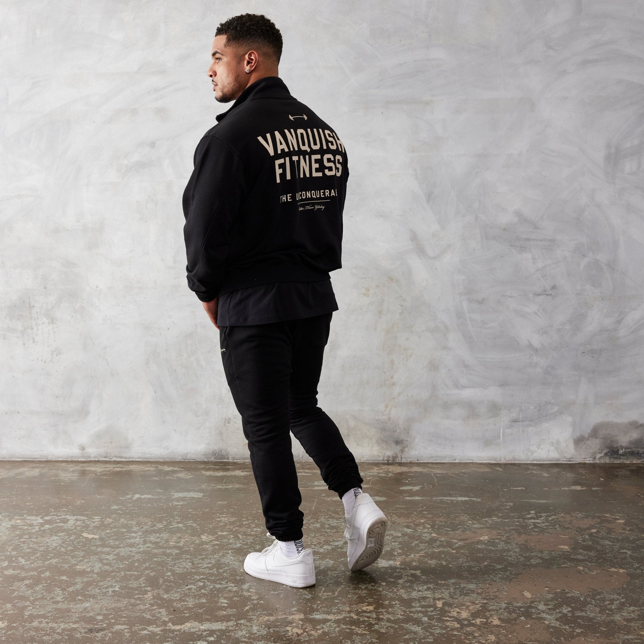 Vanquish Black Unconquerable Quarter Zip Sweater - Vanquish Fitness