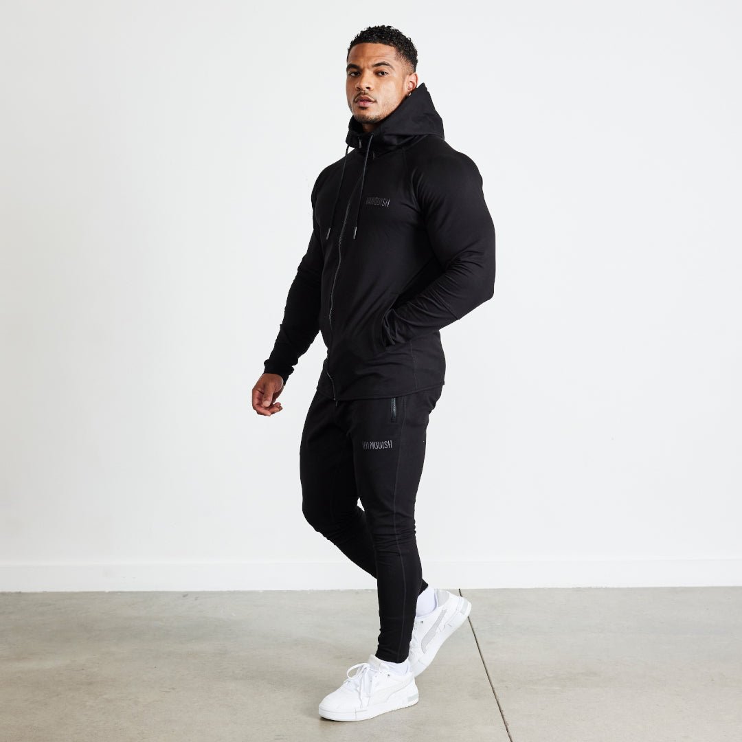 Vanquish Eclipse V2 Black Tapered Sweatpants - Vanquish Fitness