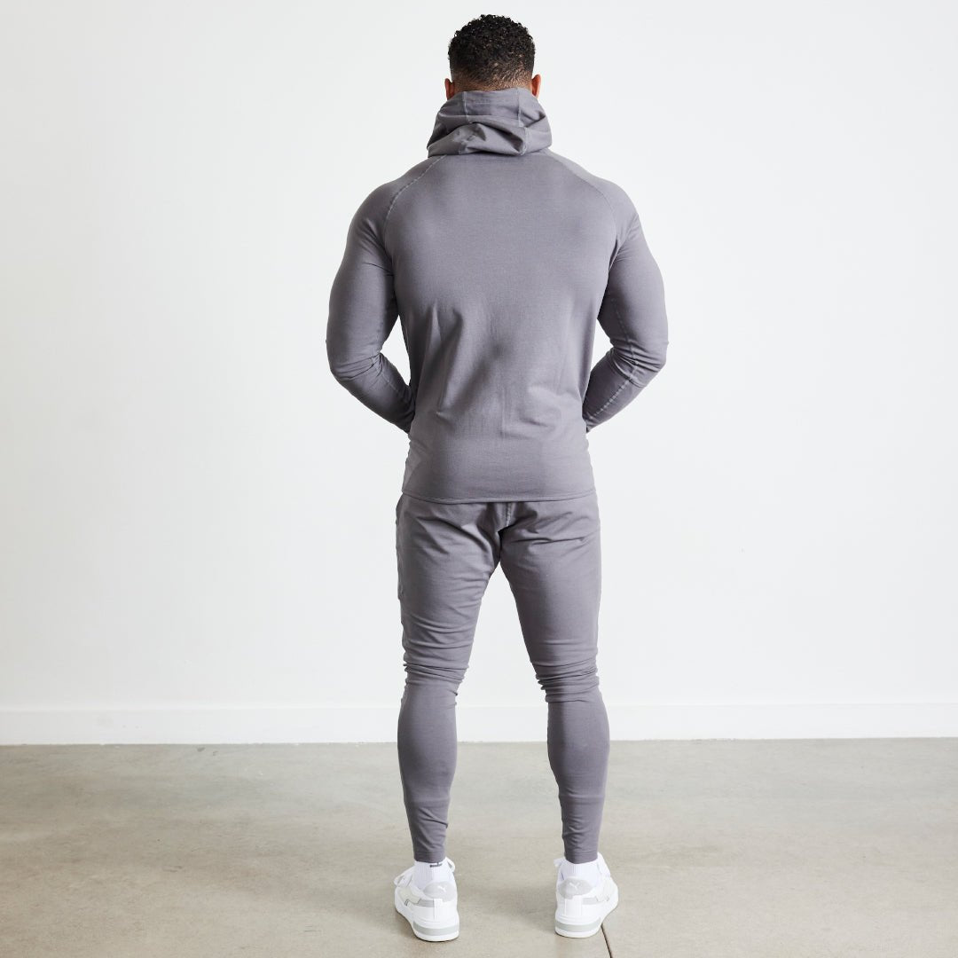 Vanquish Eclipse V2 Grey Full Zip Front Hoodie - Vanquish Fitness