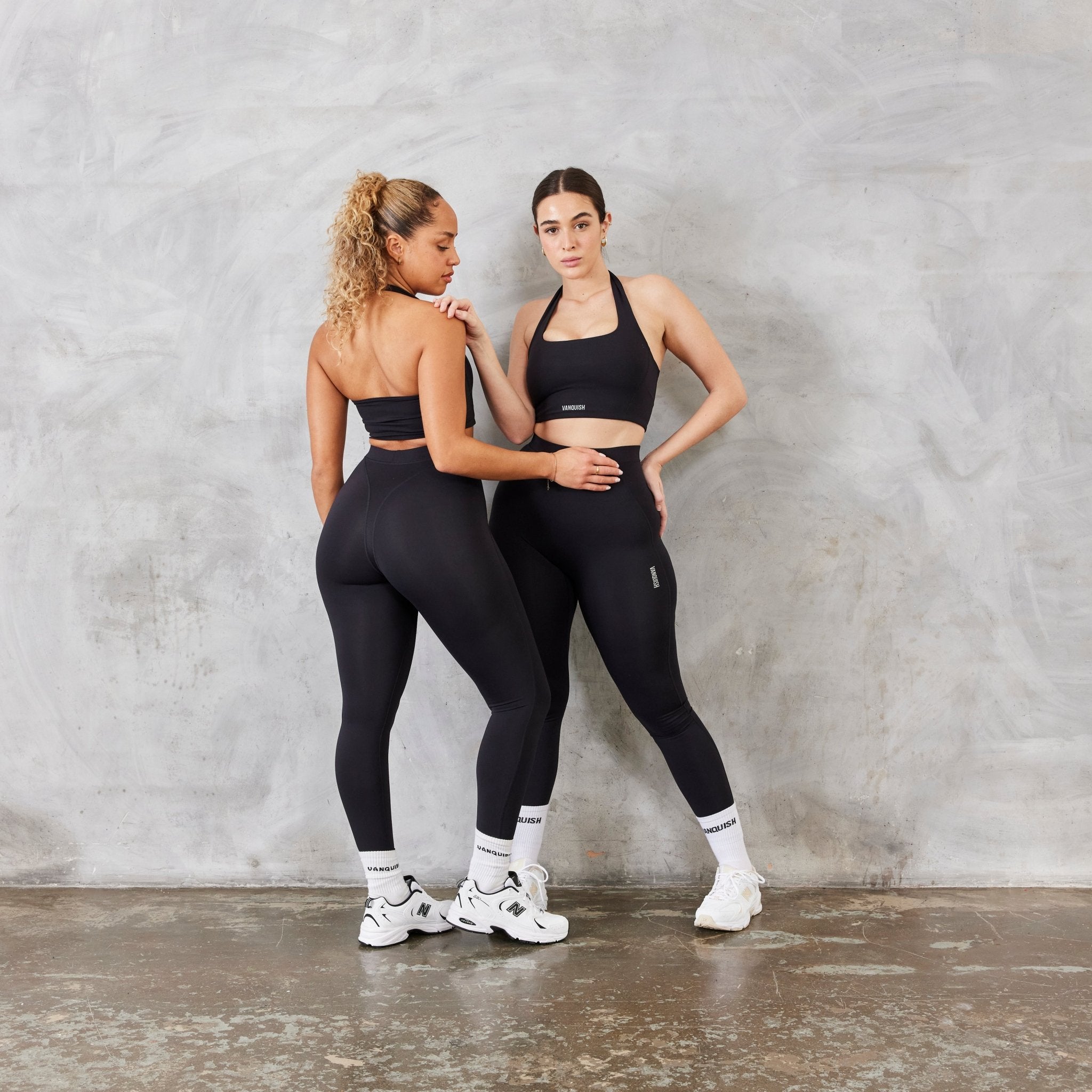Vanquish Enhance Black Halter Crop Top - Vanquish Fitness