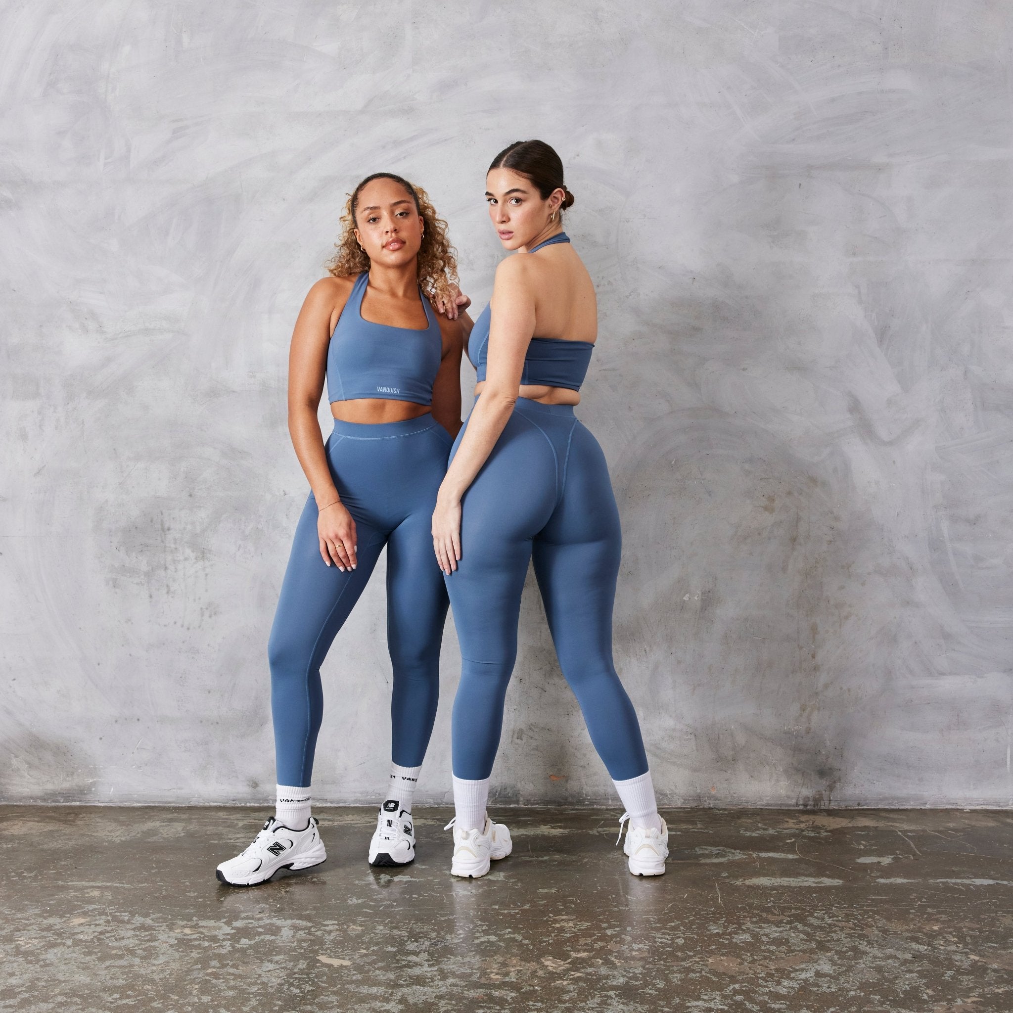 Vanquish Enhance Blue Halter Crop Top - Vanquish Fitness