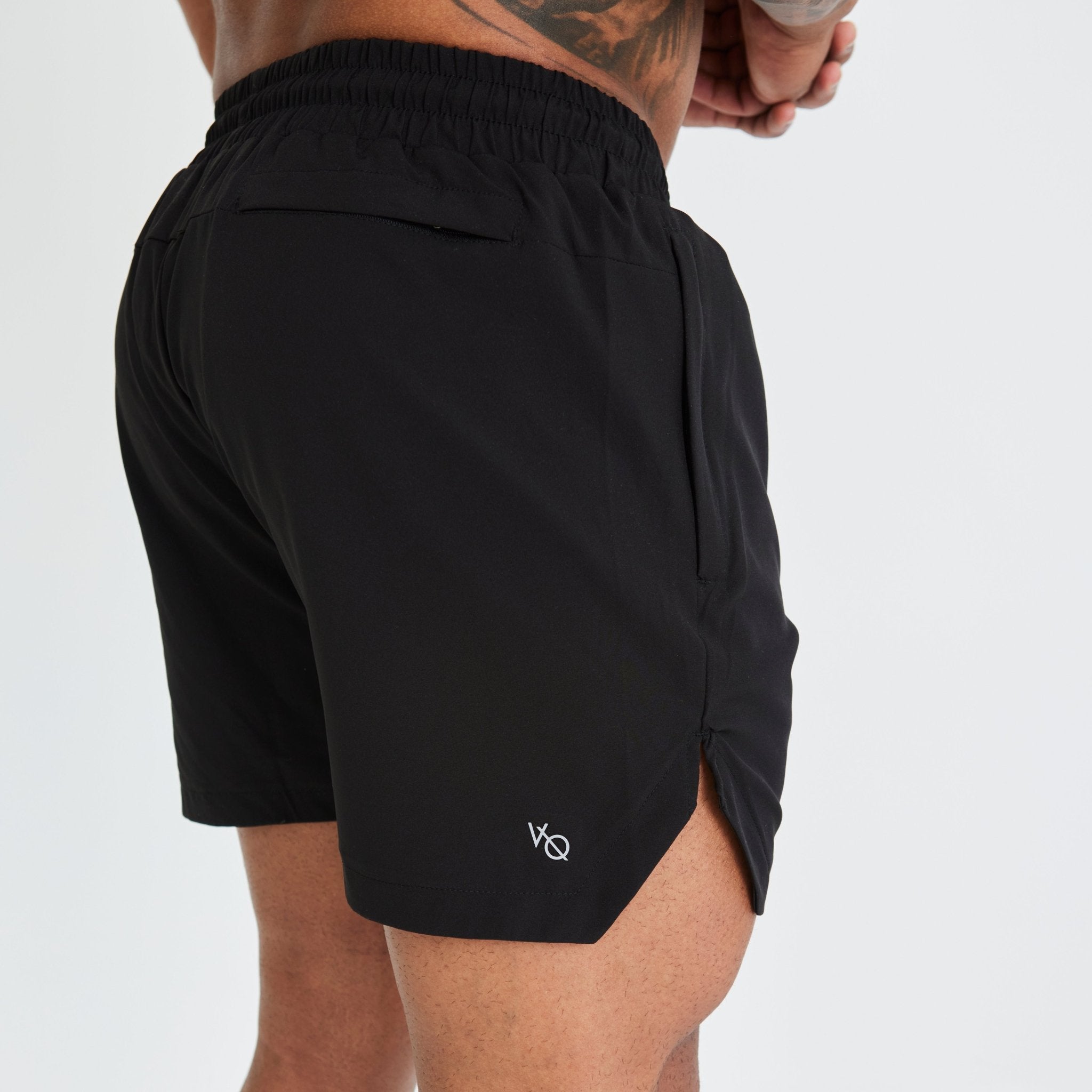 Vanquish Essential Black Performance 4" Shorts - Vanquish Fitness