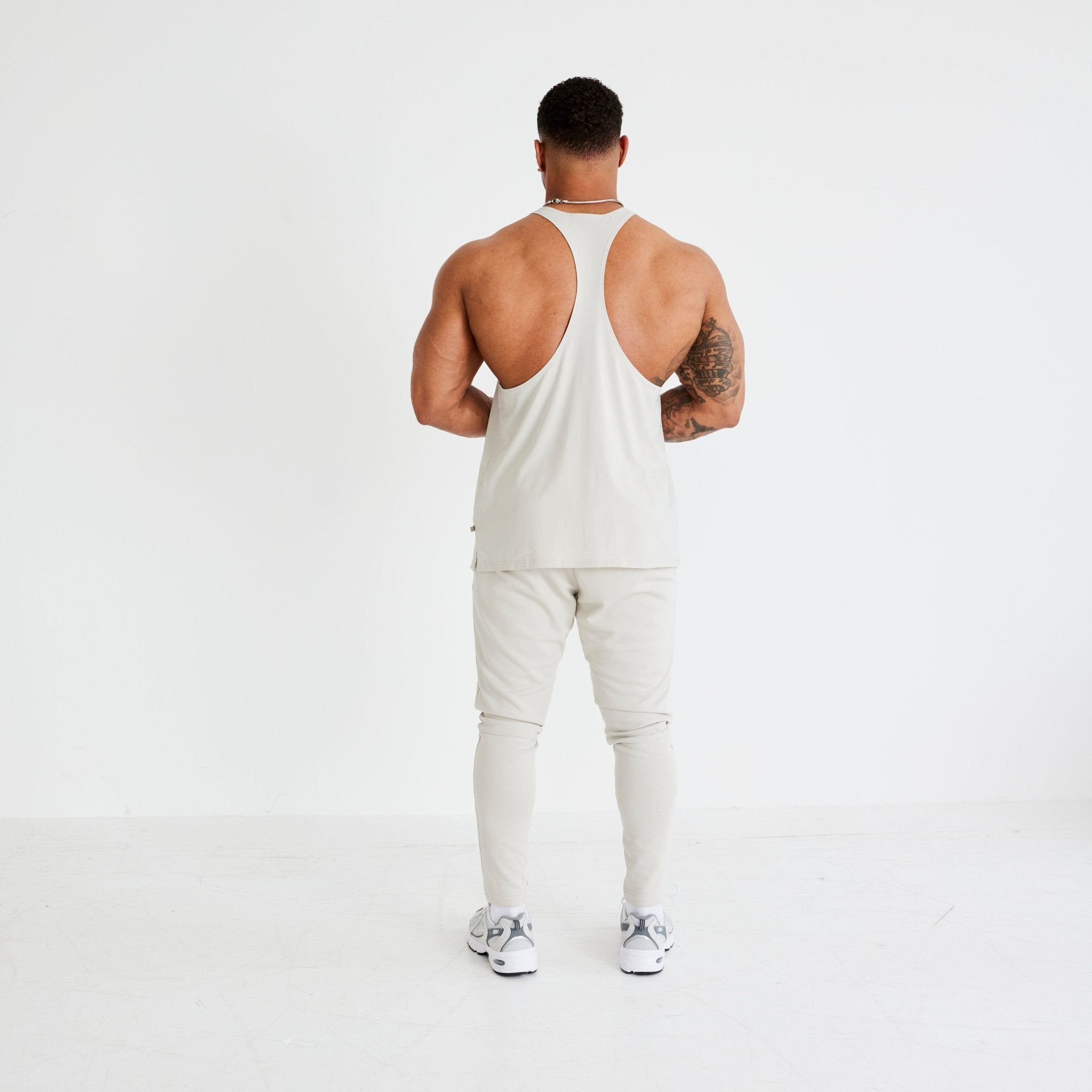 Vanquish Essential Stone Regular Fit Stringer Vest - Vanquish Fitness