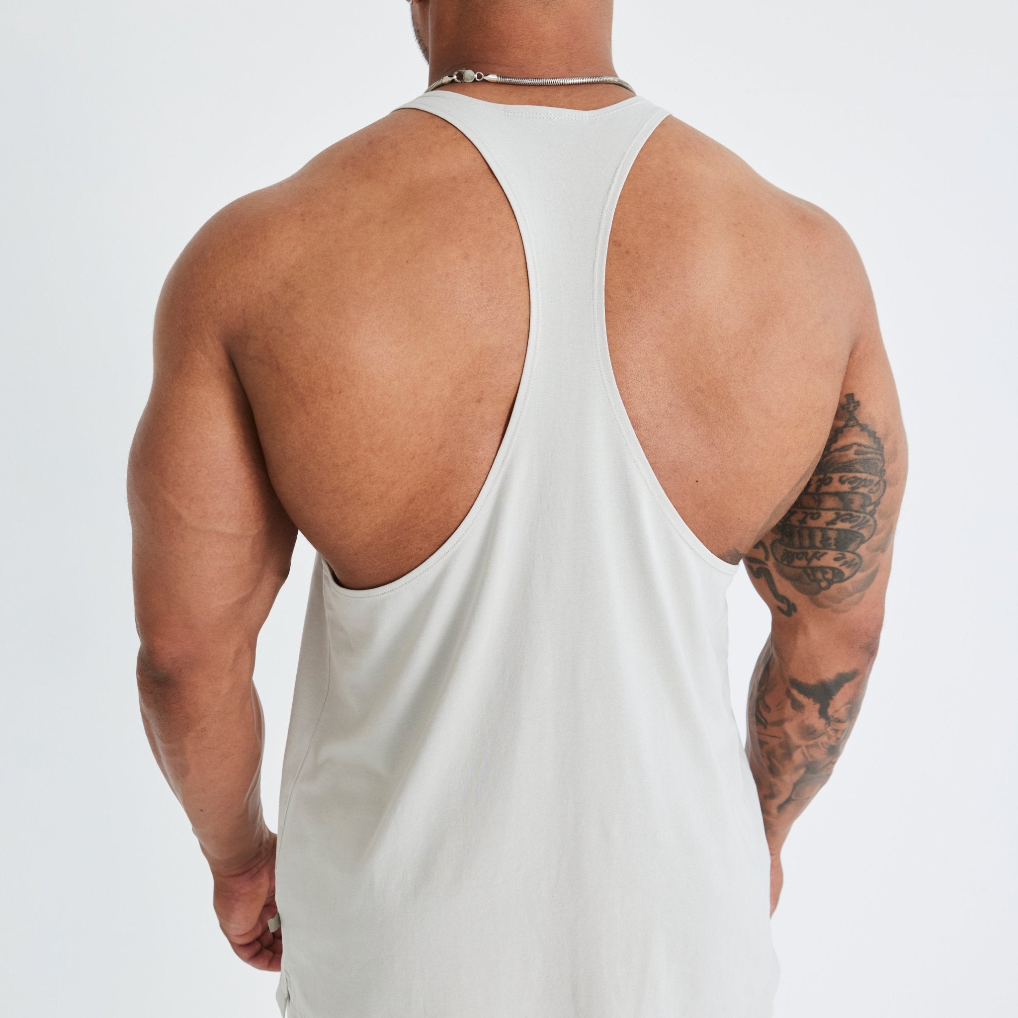 Vanquish Essential Stone Regular Fit Stringer Vest - Vanquish Fitness