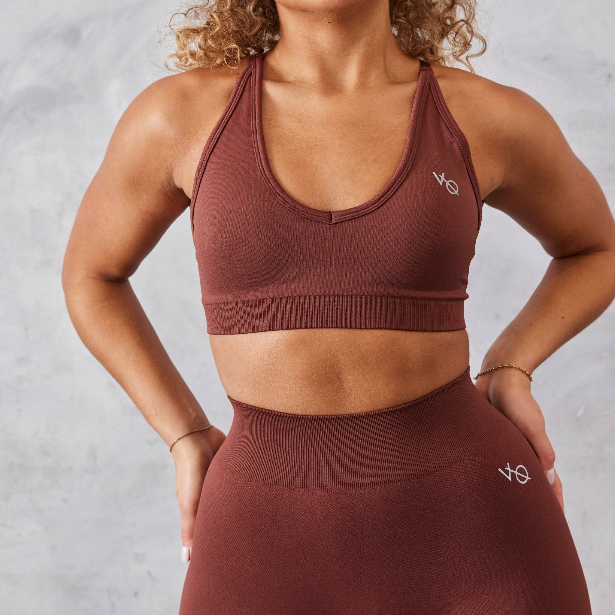 Vanquish Neutral V2 Seamless Brown Bra - Vanquish Fitness