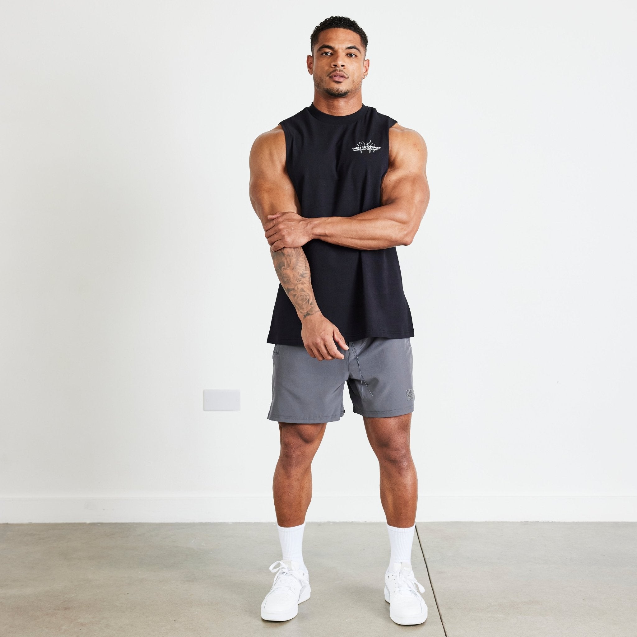 Vanquish TSP Black Determination Sleeveless T Shirt - Vanquish Fitness