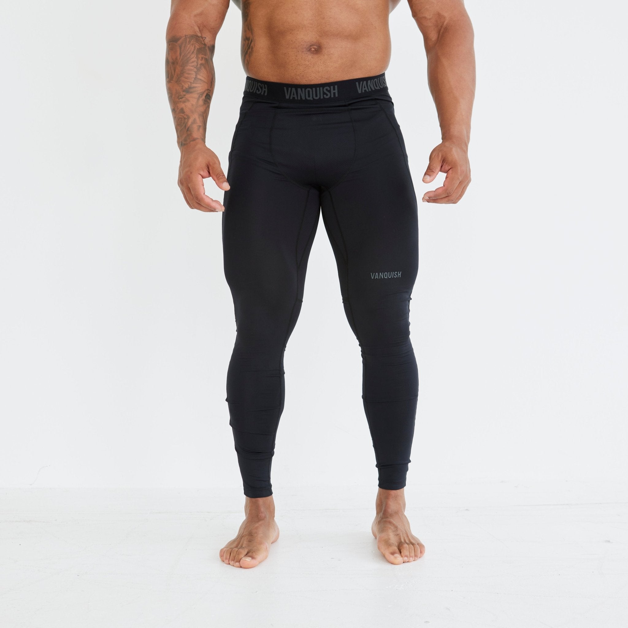 Vanquish Utility Black Base Layer Leggings - Vanquish Fitness