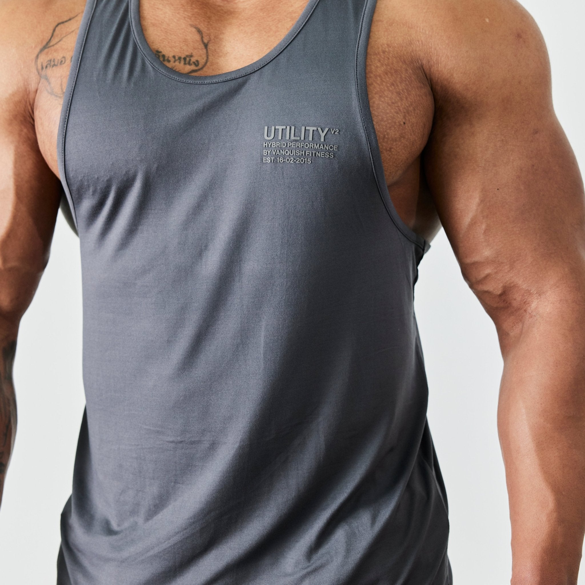 Vanquish Utility V2 Grey Tank - Vanquish Fitness