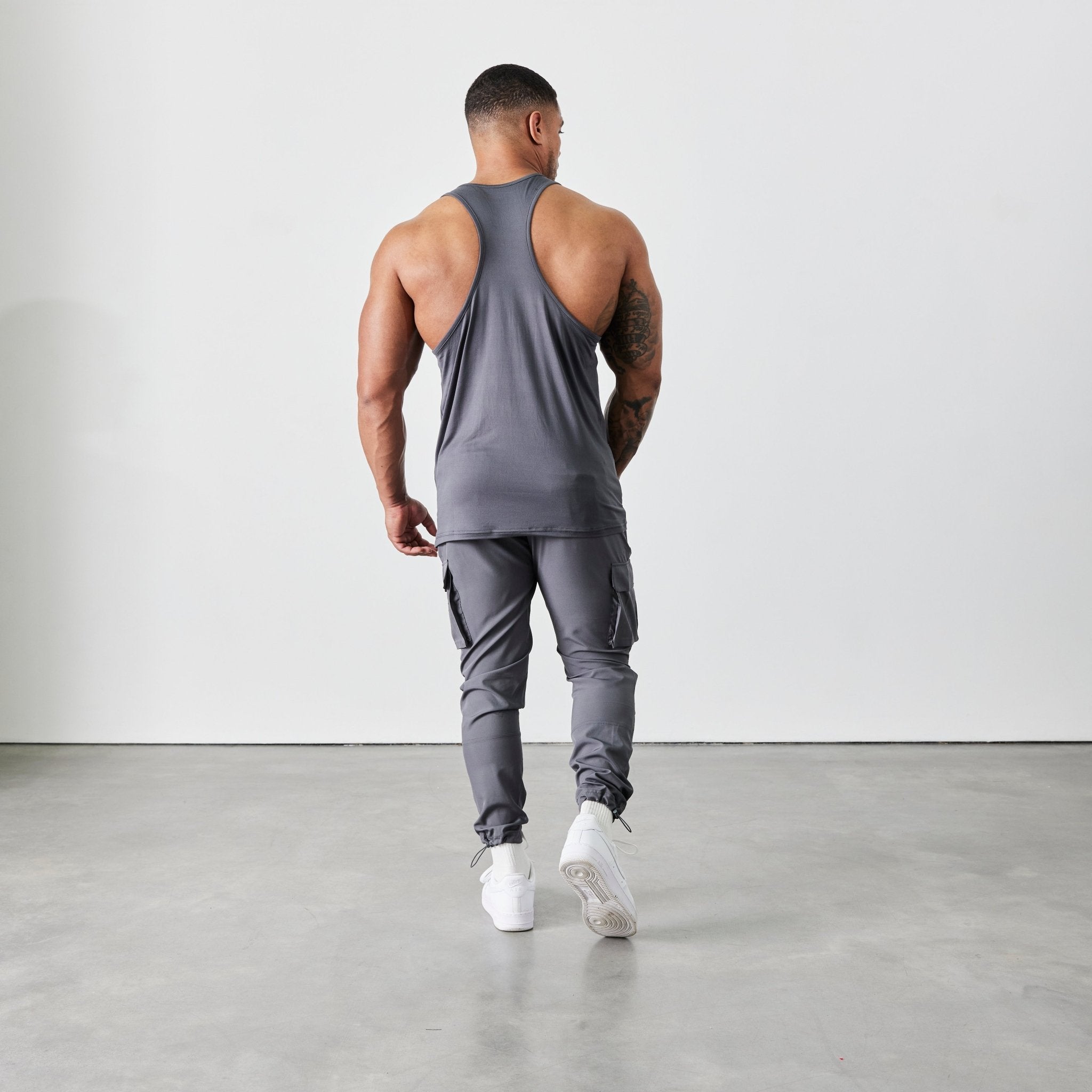 Vanquish Utility V2 Grey Tapered Cargo Pants - Vanquish Fitness