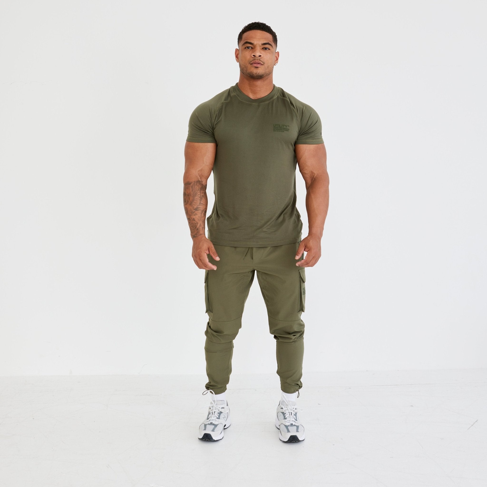 Vanquish Utility V3 Khaki Tapered Cargo Pants - Vanquish Fitness