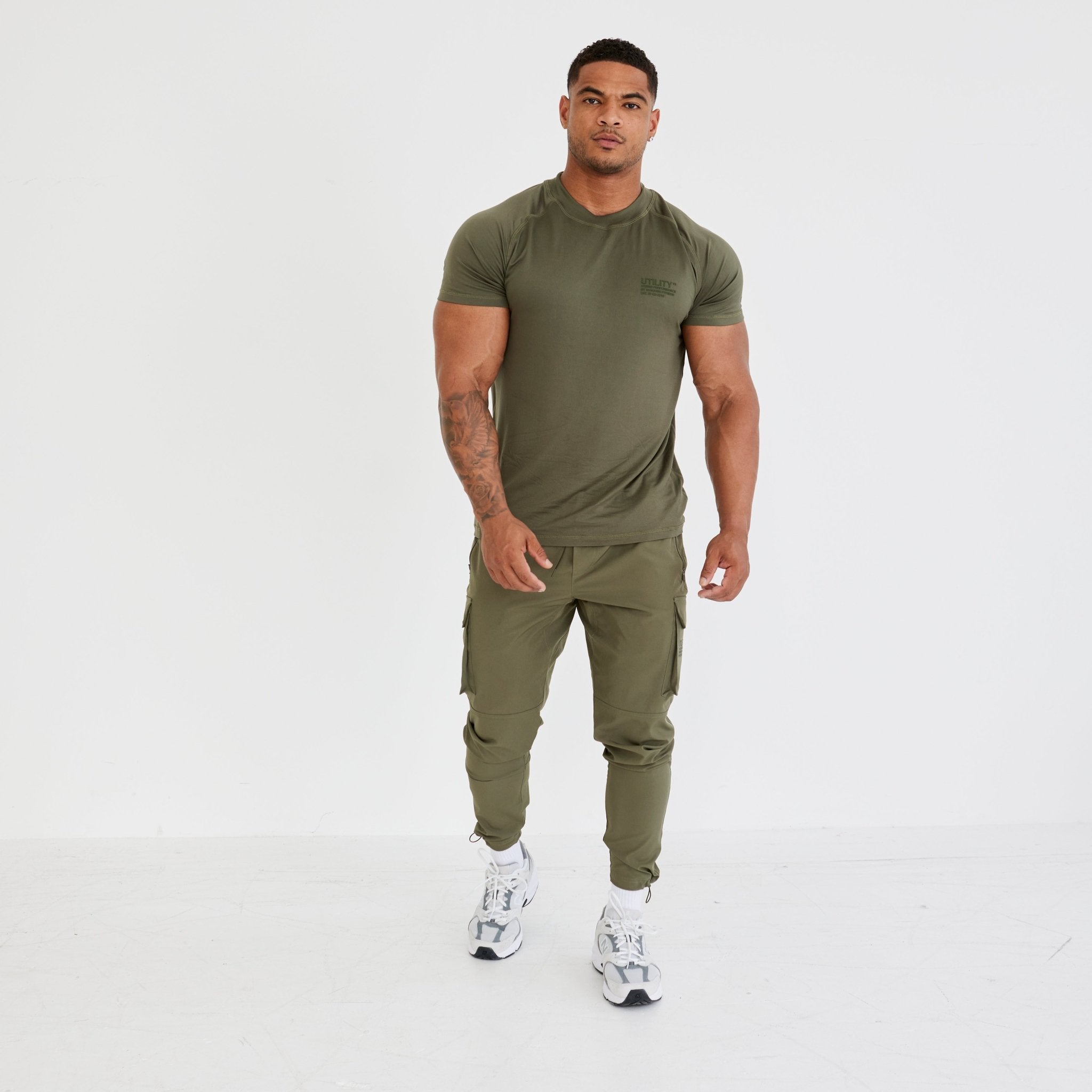 Vanquish Utility V3 Khaki Tapered Cargo Pants - Vanquish Fitness