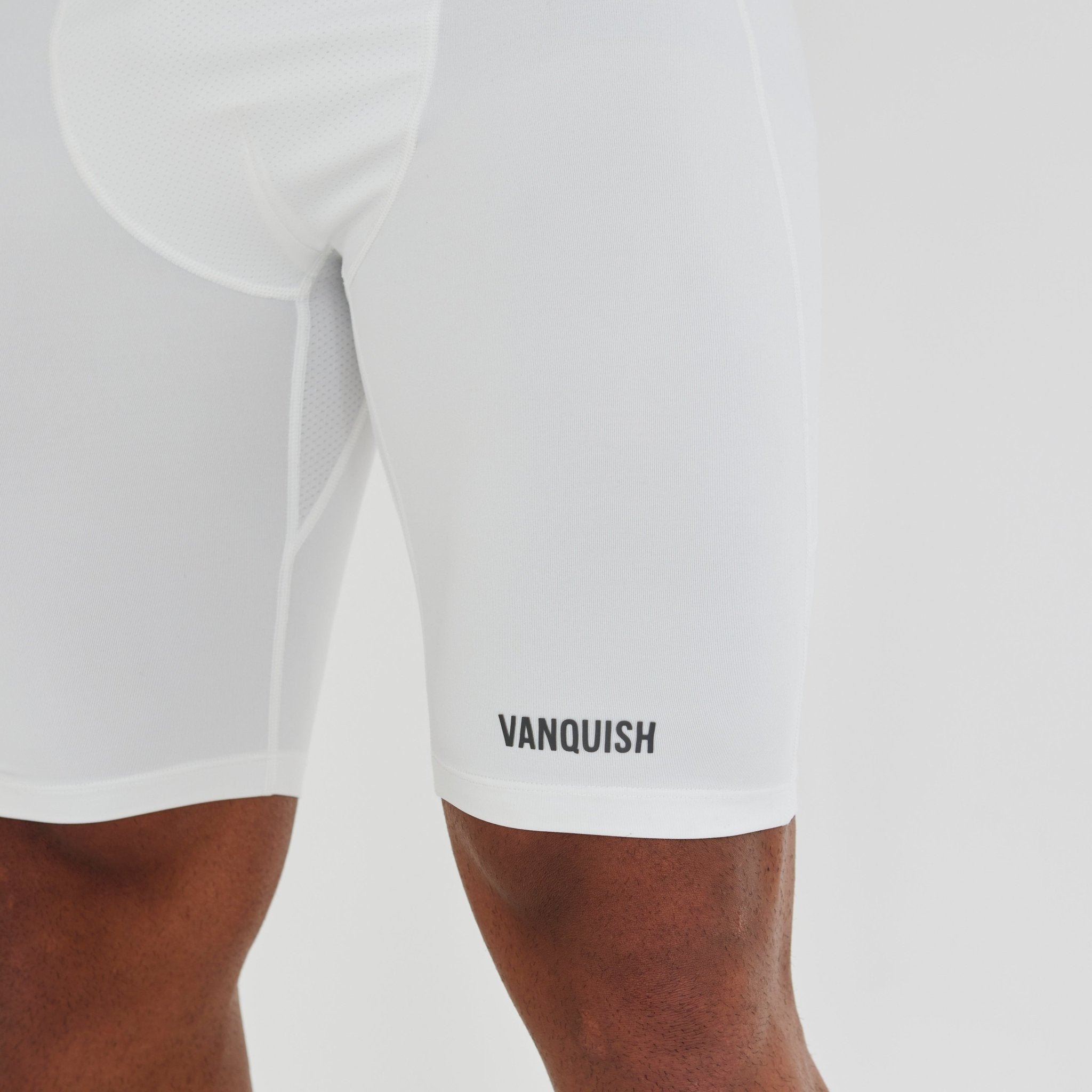 Vanquish Utility White Base Layer Shorts - Vanquish Fitness