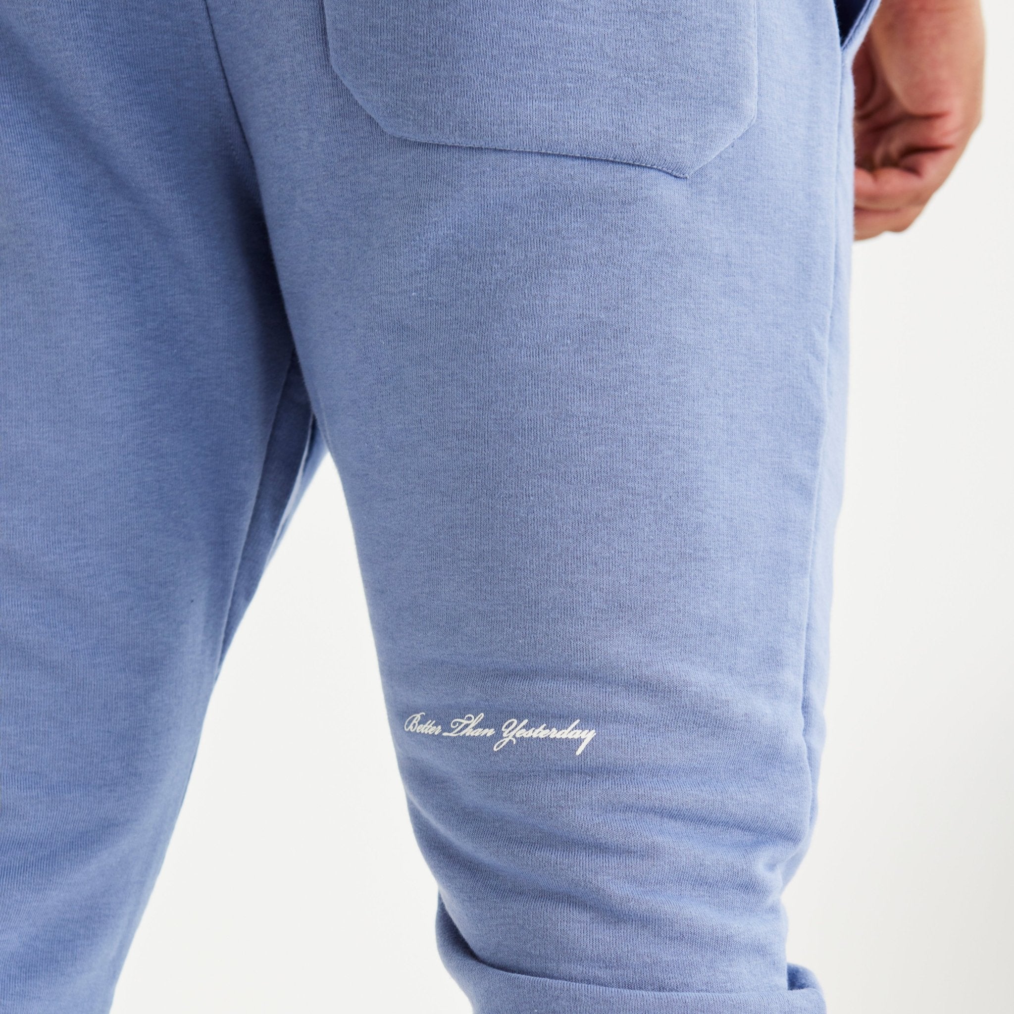 Vanquish Washed Blue Varsity Tapered Sweatpants - Vanquish Fitness
