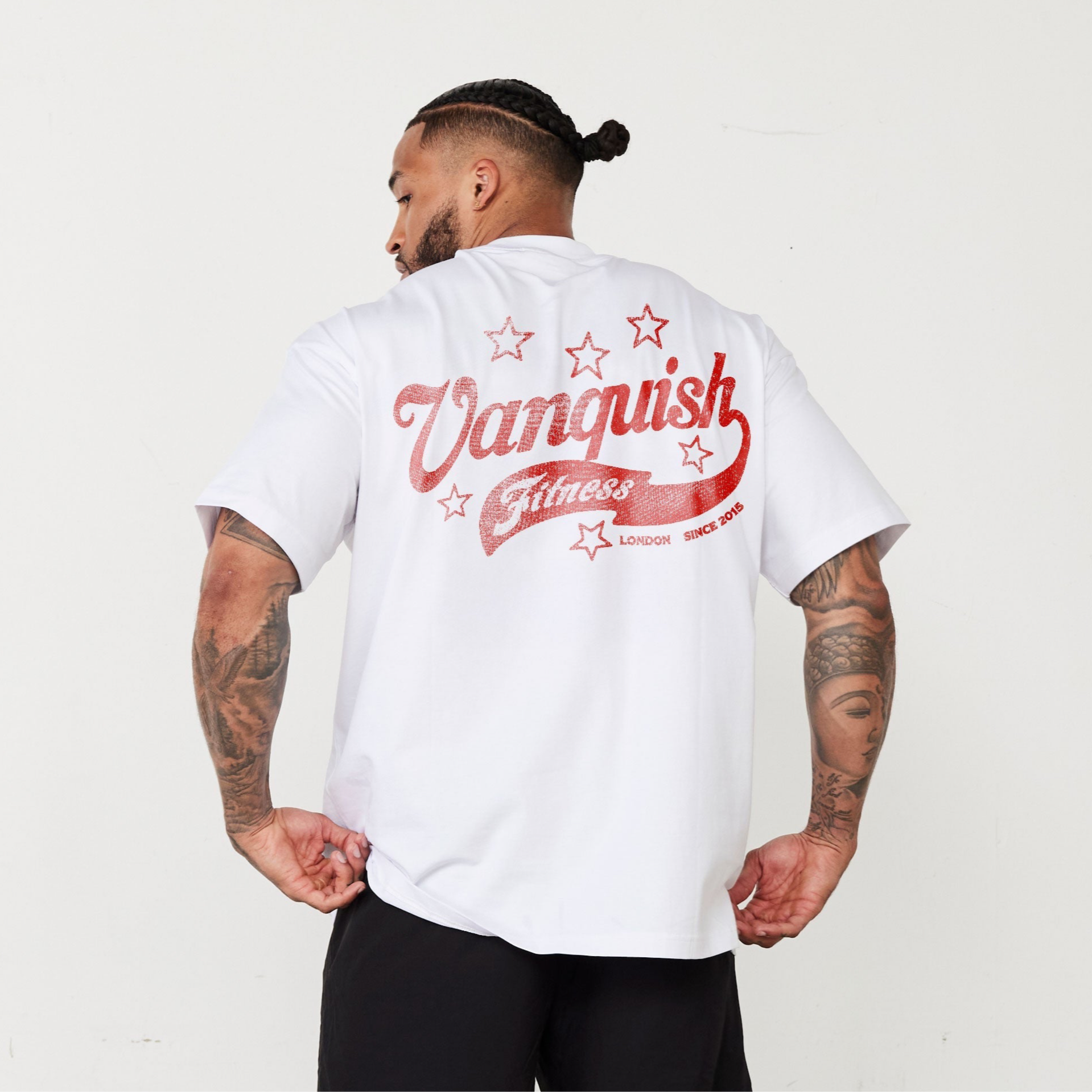 REVOLVE VINTAGE FLOURISH WHITE OVERSIZED TEE