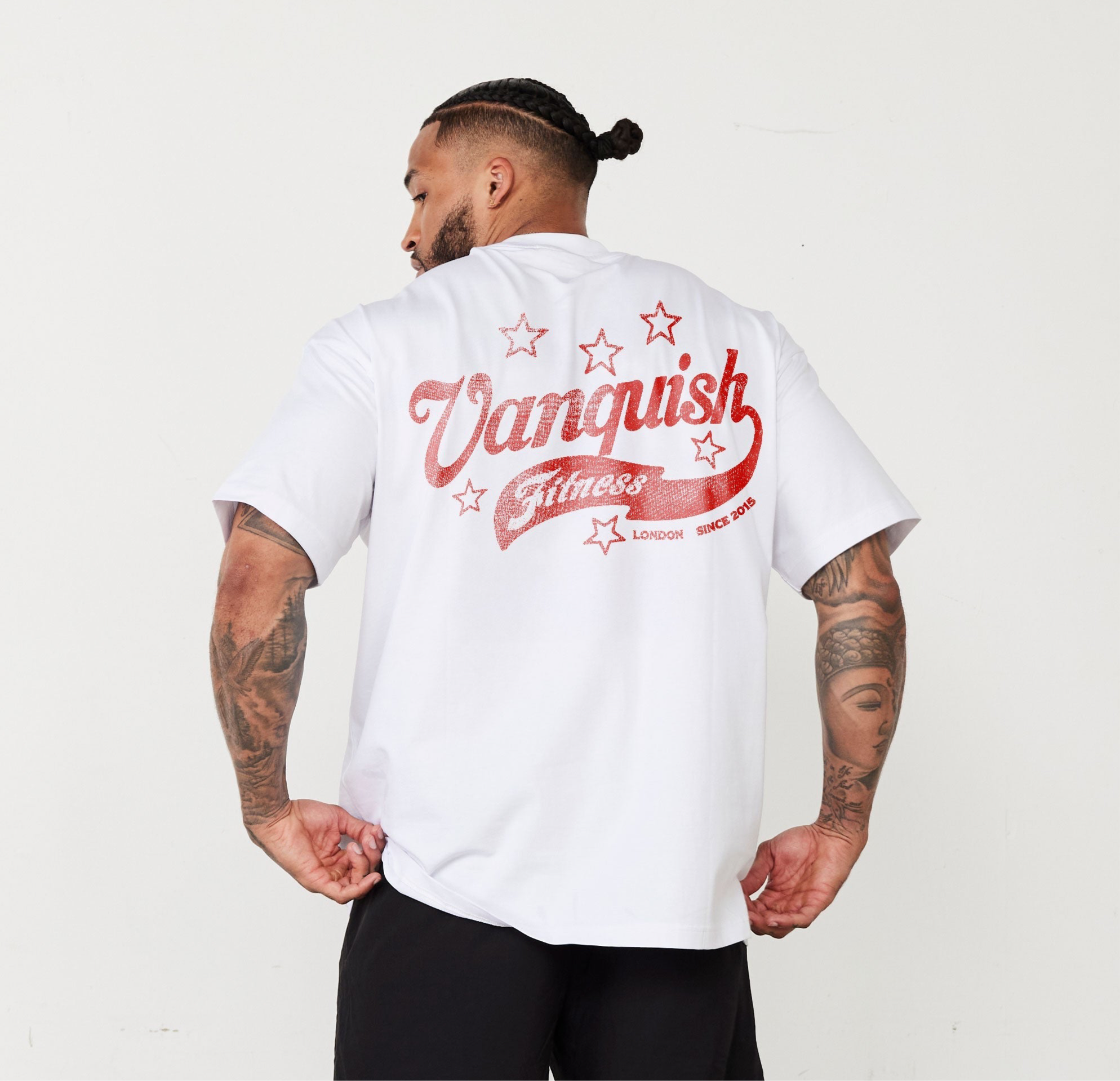 REVOLVE VINTAGE FLOURISH WHITE OVERSIZED TEE