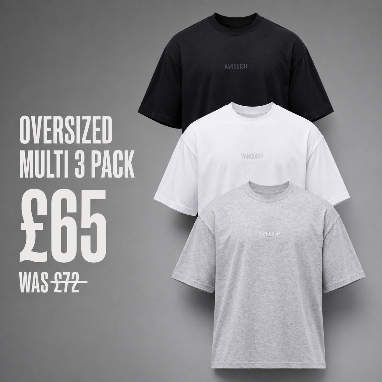 Evolve Multi Oversized T Shirt - 3 Pack
