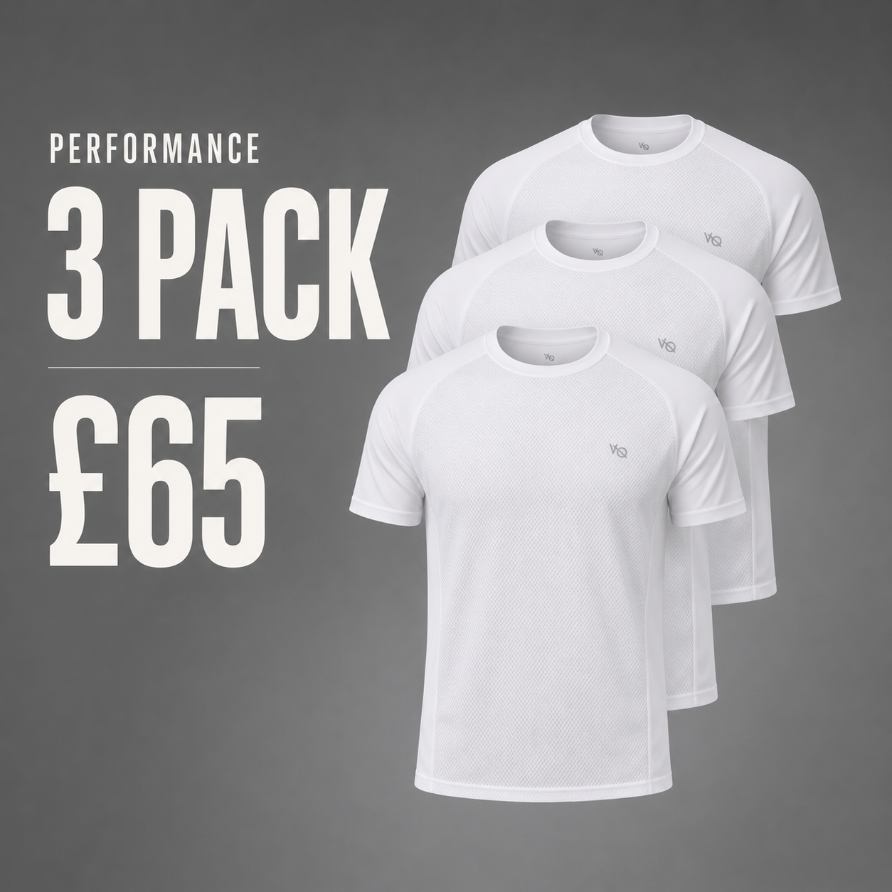 Evolve White Performance Slim Fit T Shirt - 3 Pack