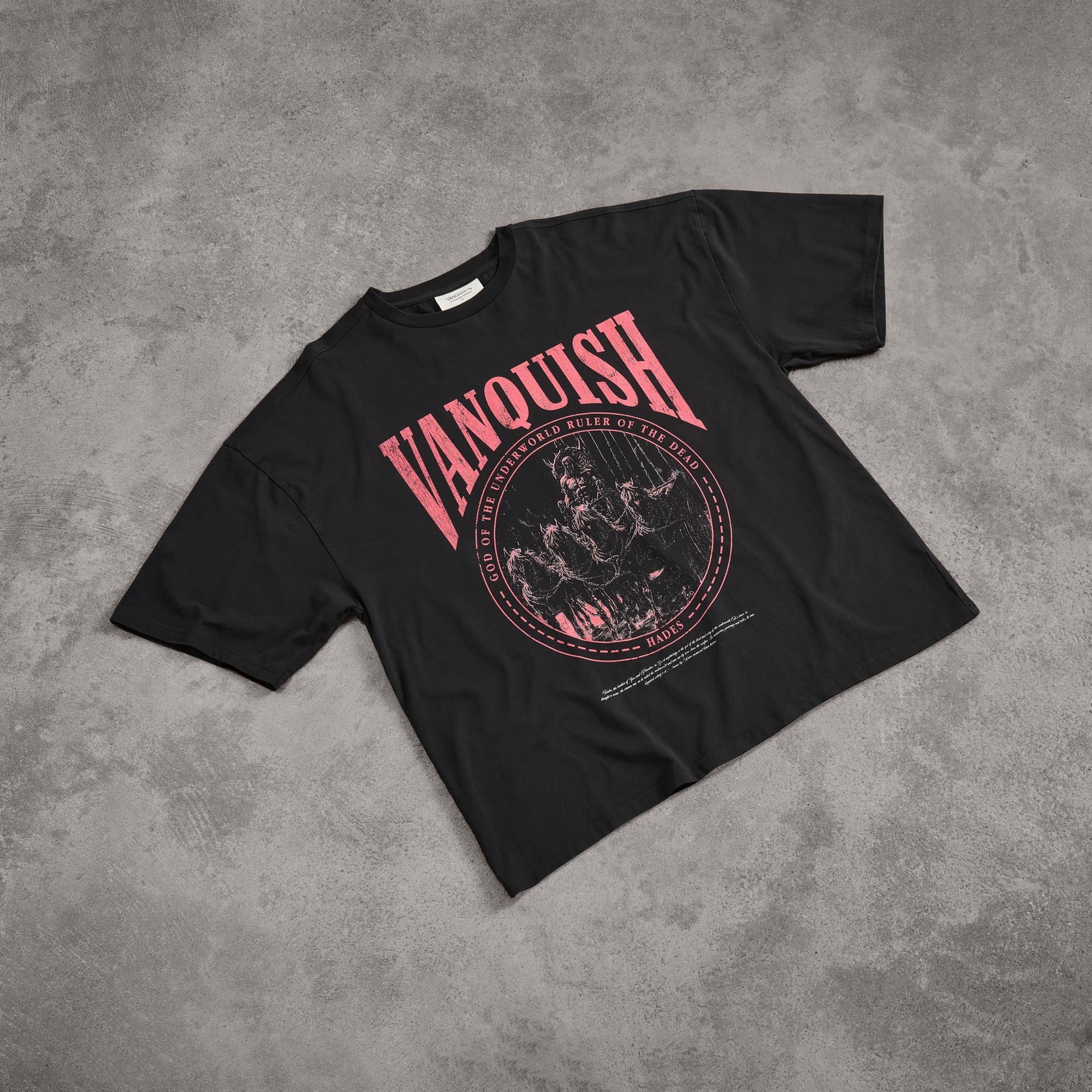 Vanquish Olympus Black Hades Oversized Boxy T Shirt