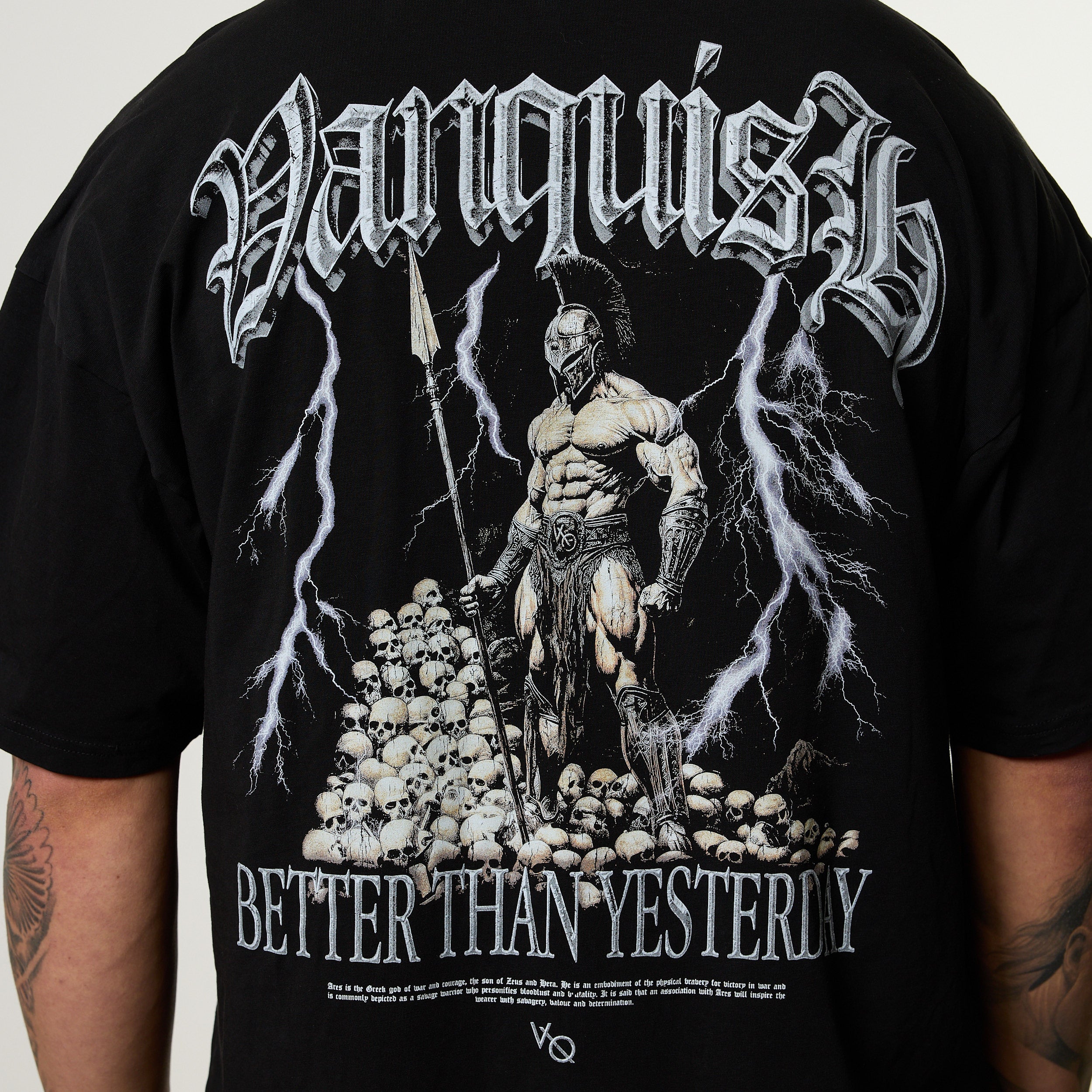 Vanquish Olympus Black Ares Oversized Boxy T Shirt